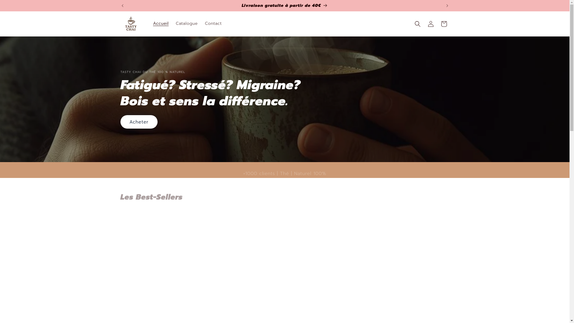 website screenshot of https://tastychai.store/
