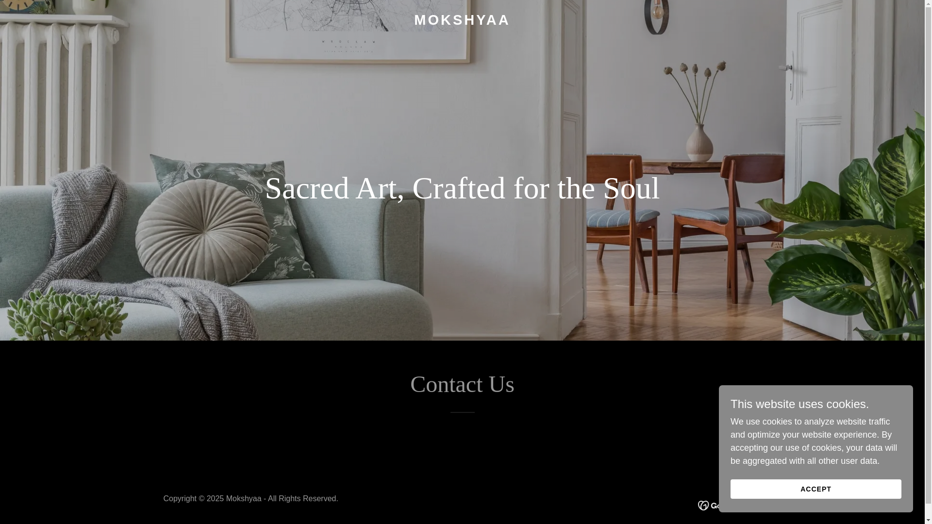website screenshot of https://mokshyaa.in/