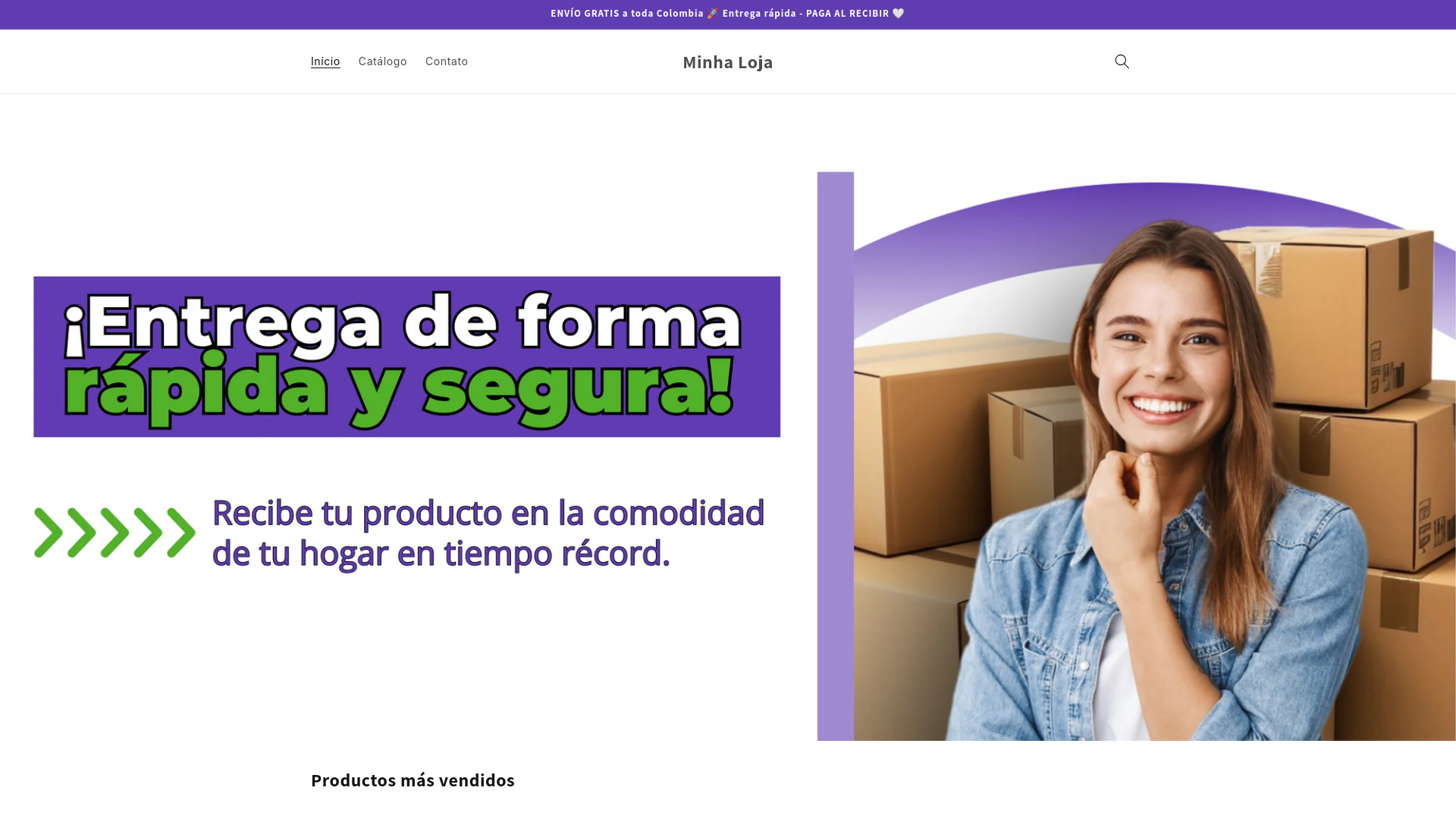 website screenshot of https://tiendacomprahoyclick.com/