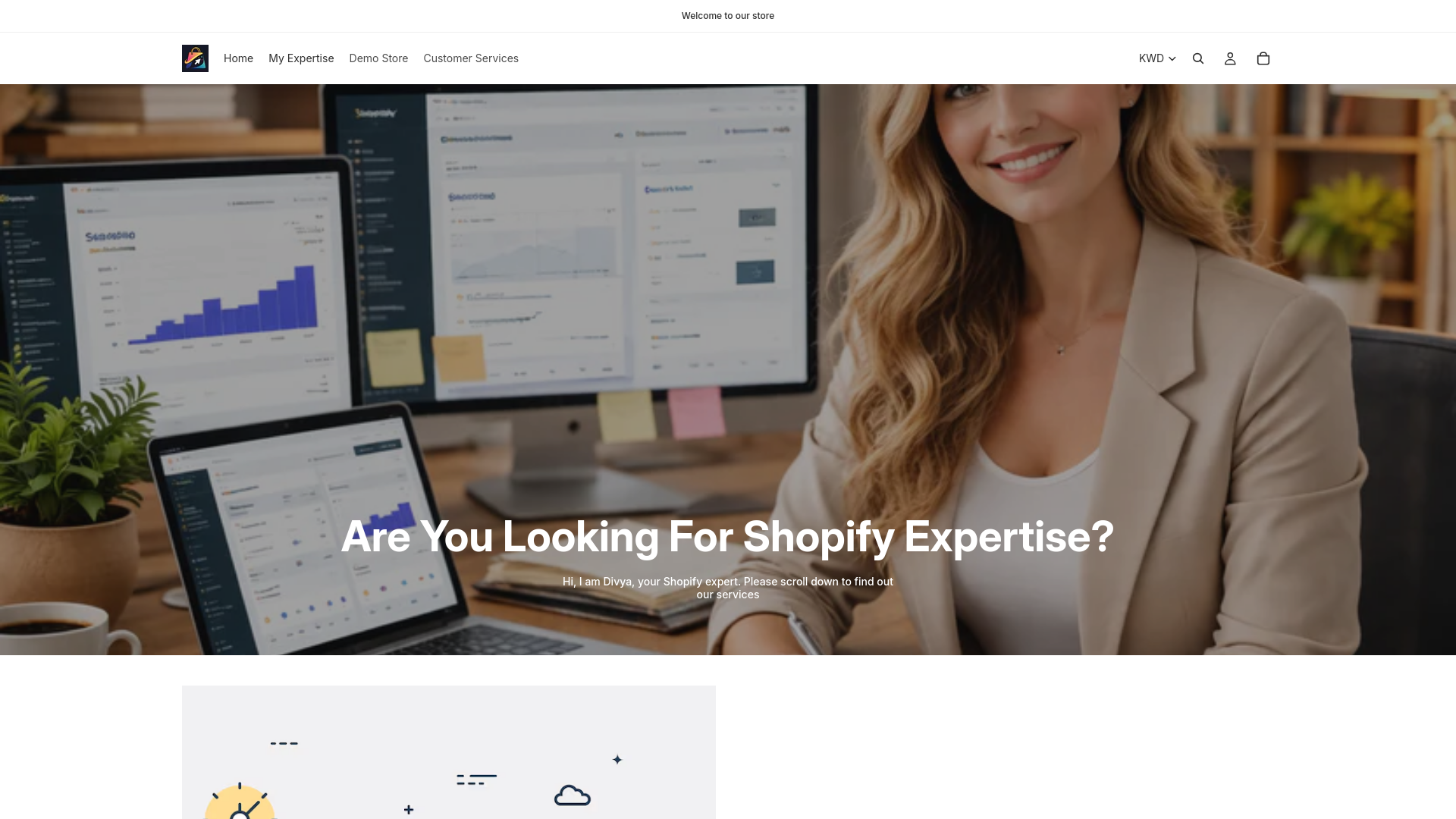 website screenshot of https://divyaecommerceexpert.com