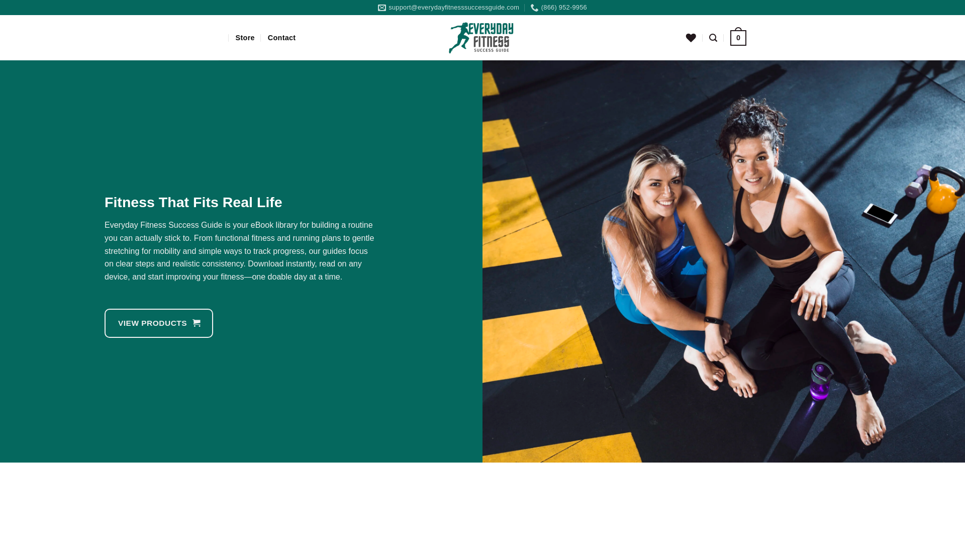 website screenshot of https://everydayfitnesssuccessguide.com/