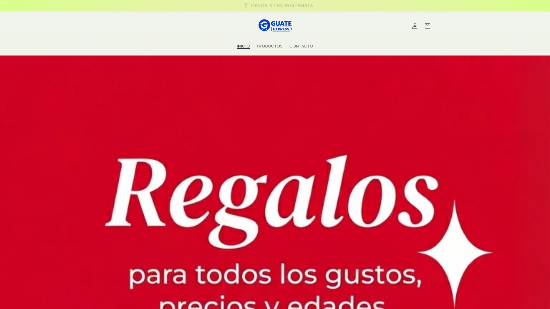 website screenshot of https://guateexpresstienda.com/