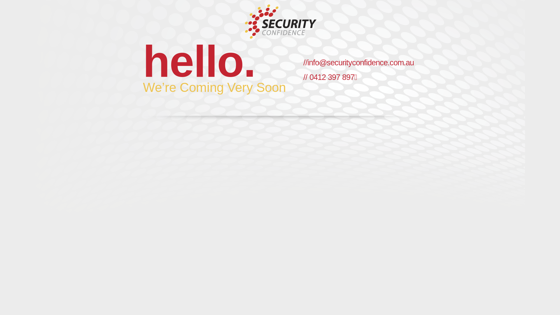 website screenshot of https://securityconfidence.online/