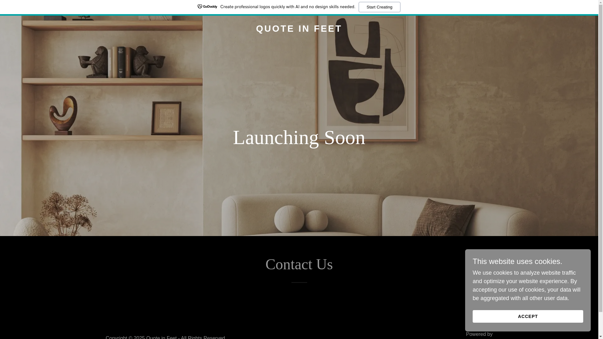 website screenshot of https://quotesinfeet.com/