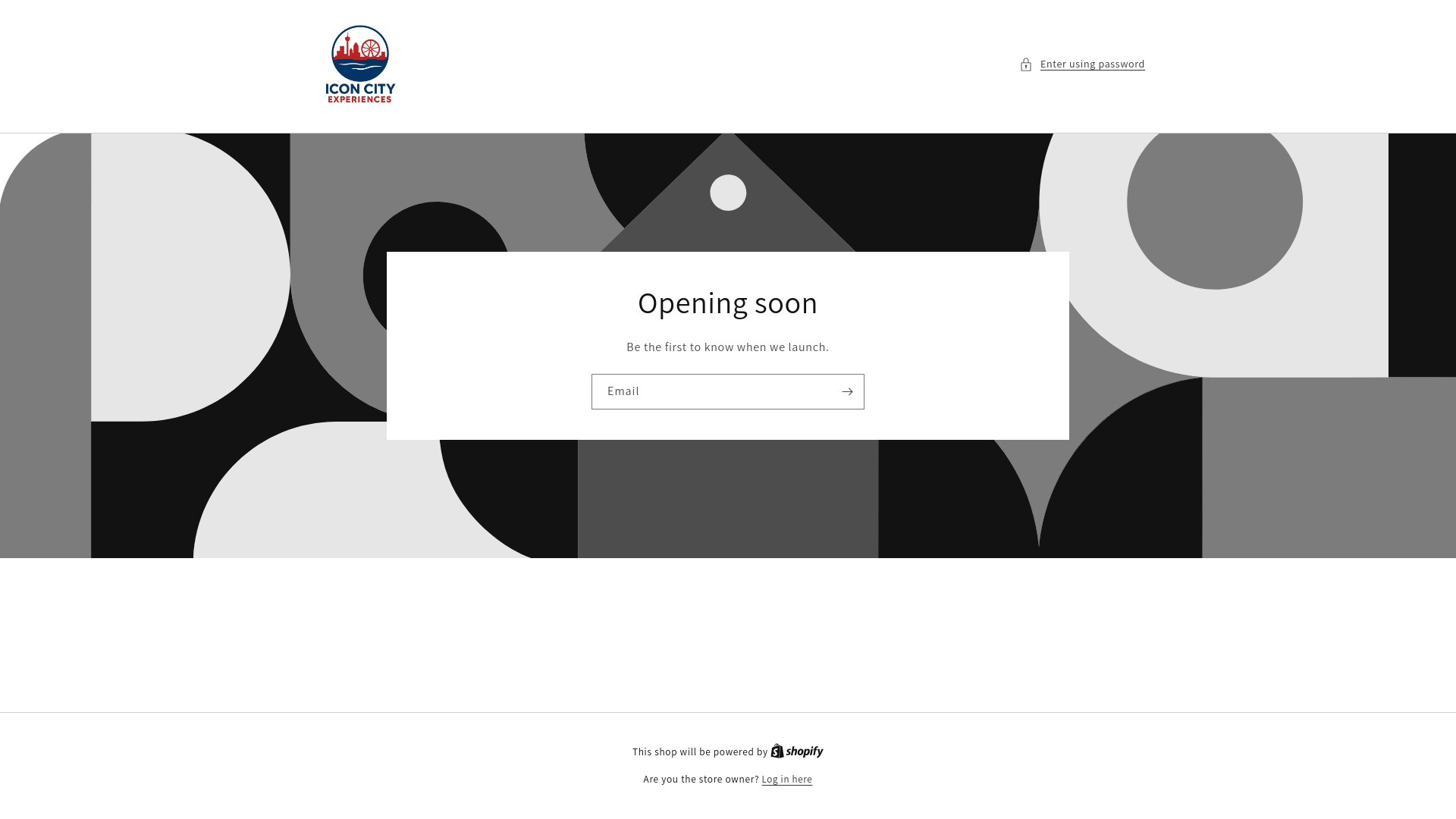 website screenshot of https://iconcityexperiences.com