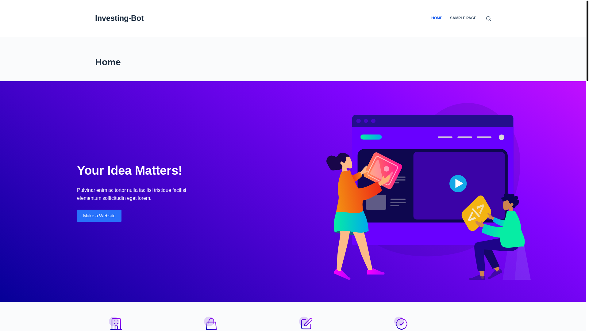 website screenshot of https://investing-bot.uk/