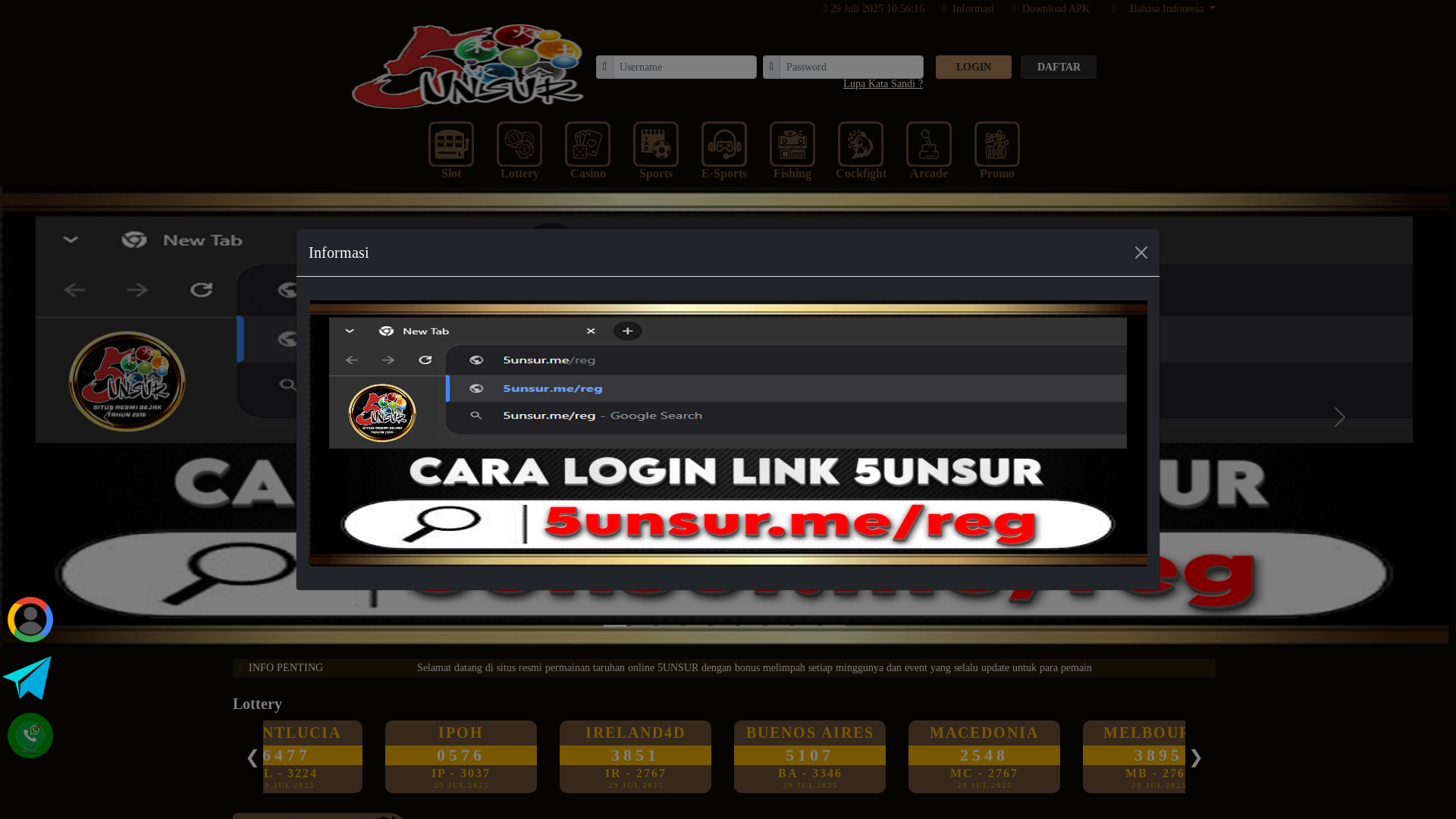 website screenshot of https://5unsurbombastik.com/