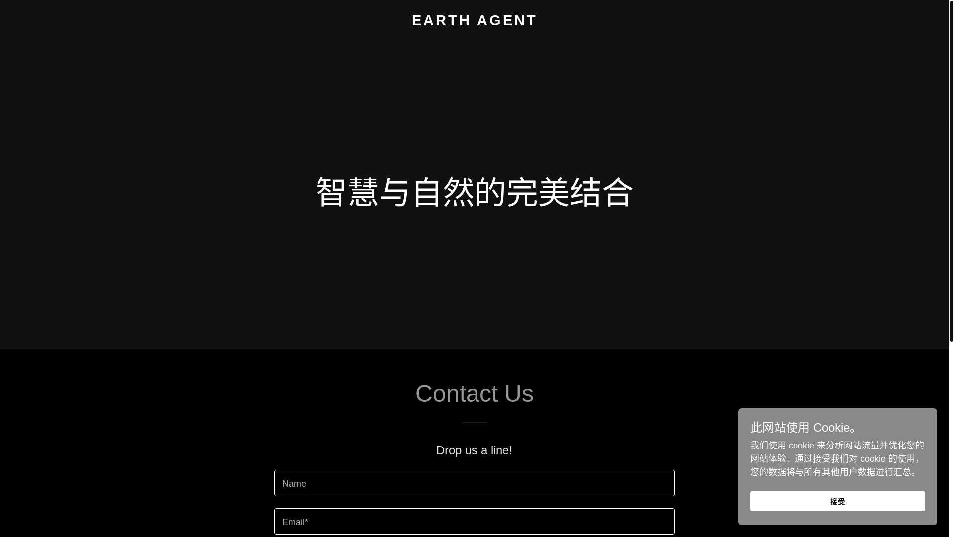 website screenshot of https://earth-agent.ai/