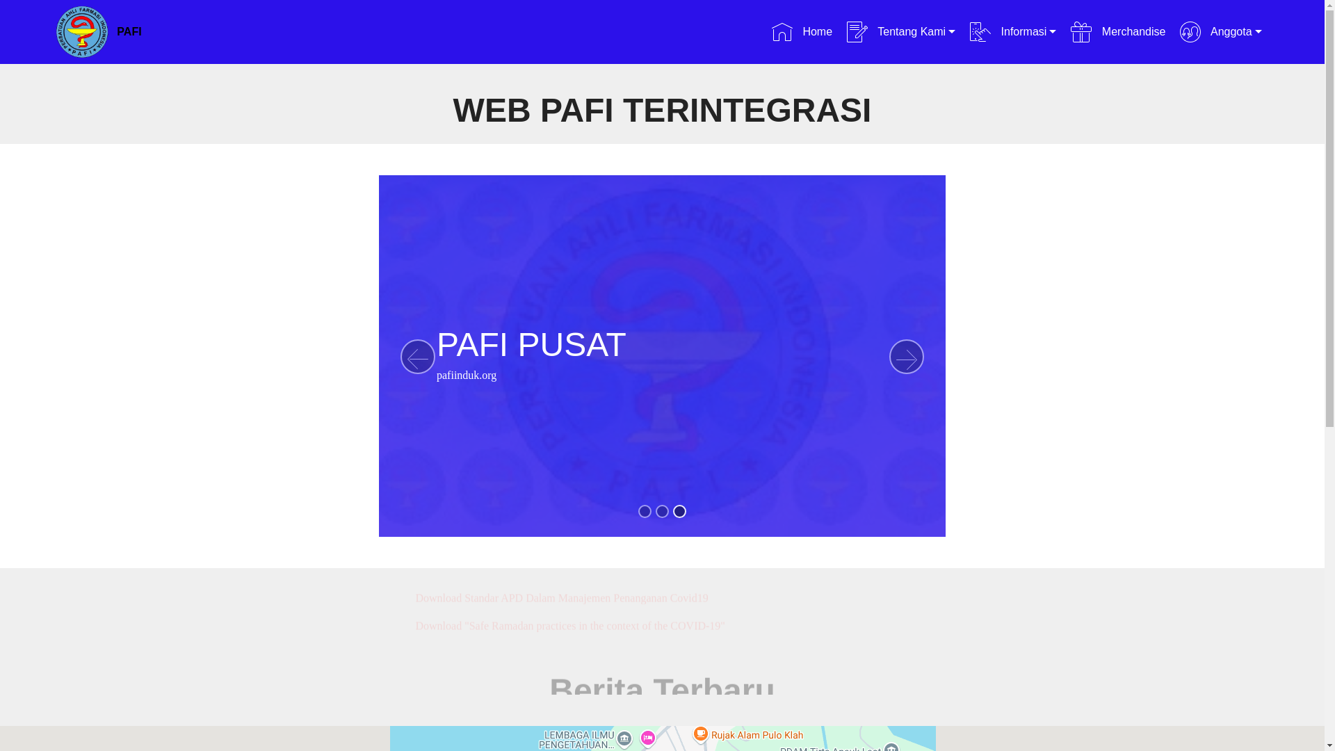 website screenshot of https://pafi-sukakarya-org.pages.dev/