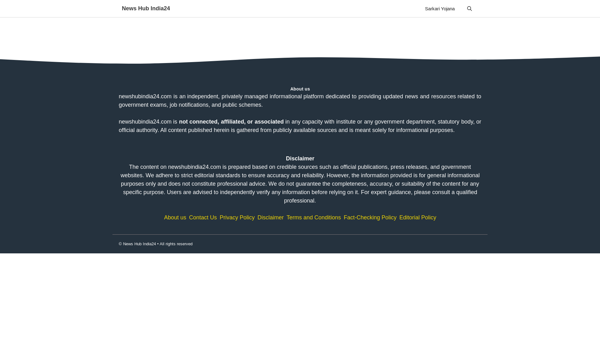 website screenshot of https://newshubindia24.com/