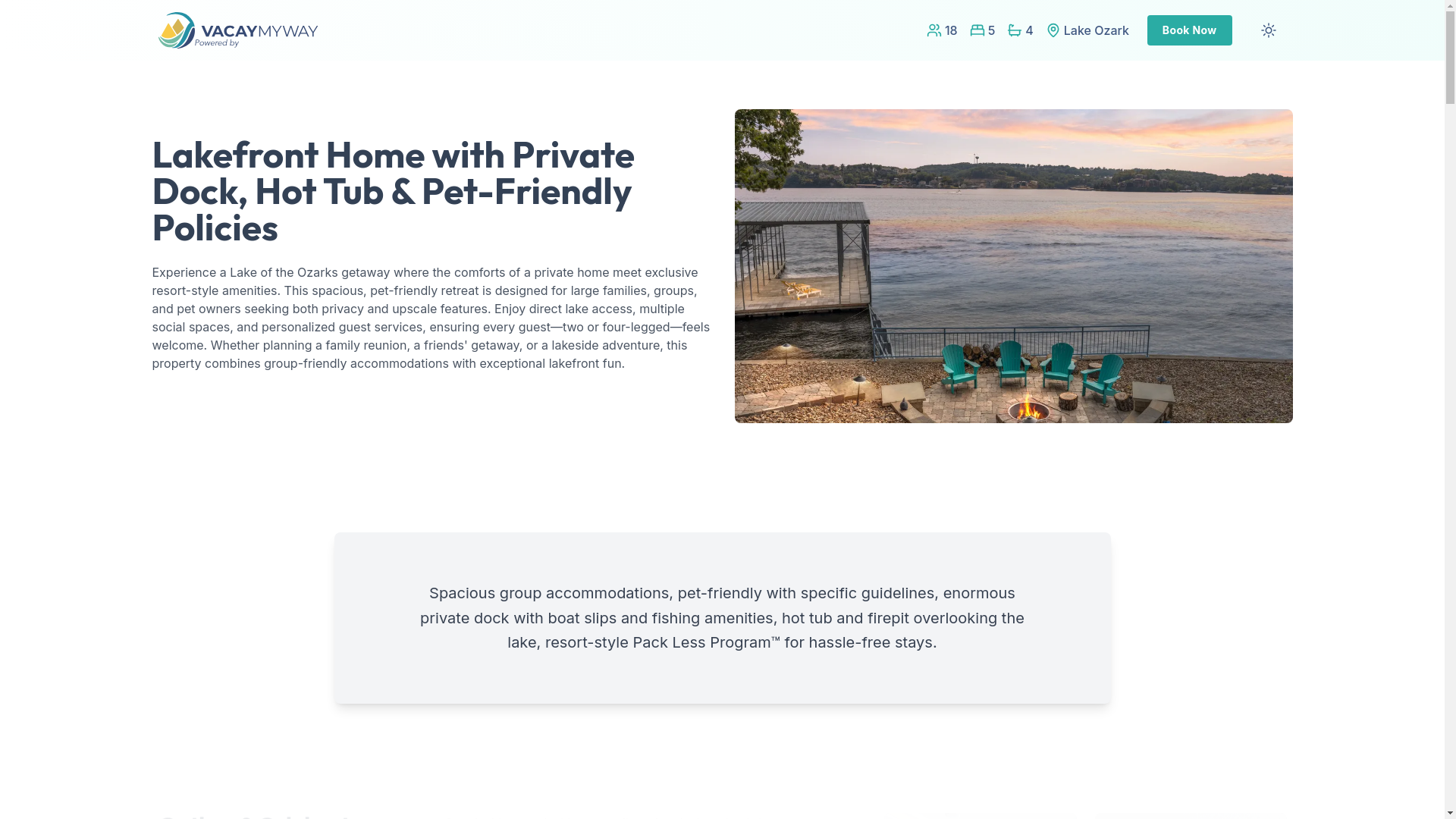 website screenshot of https://ozarkchannel.house/