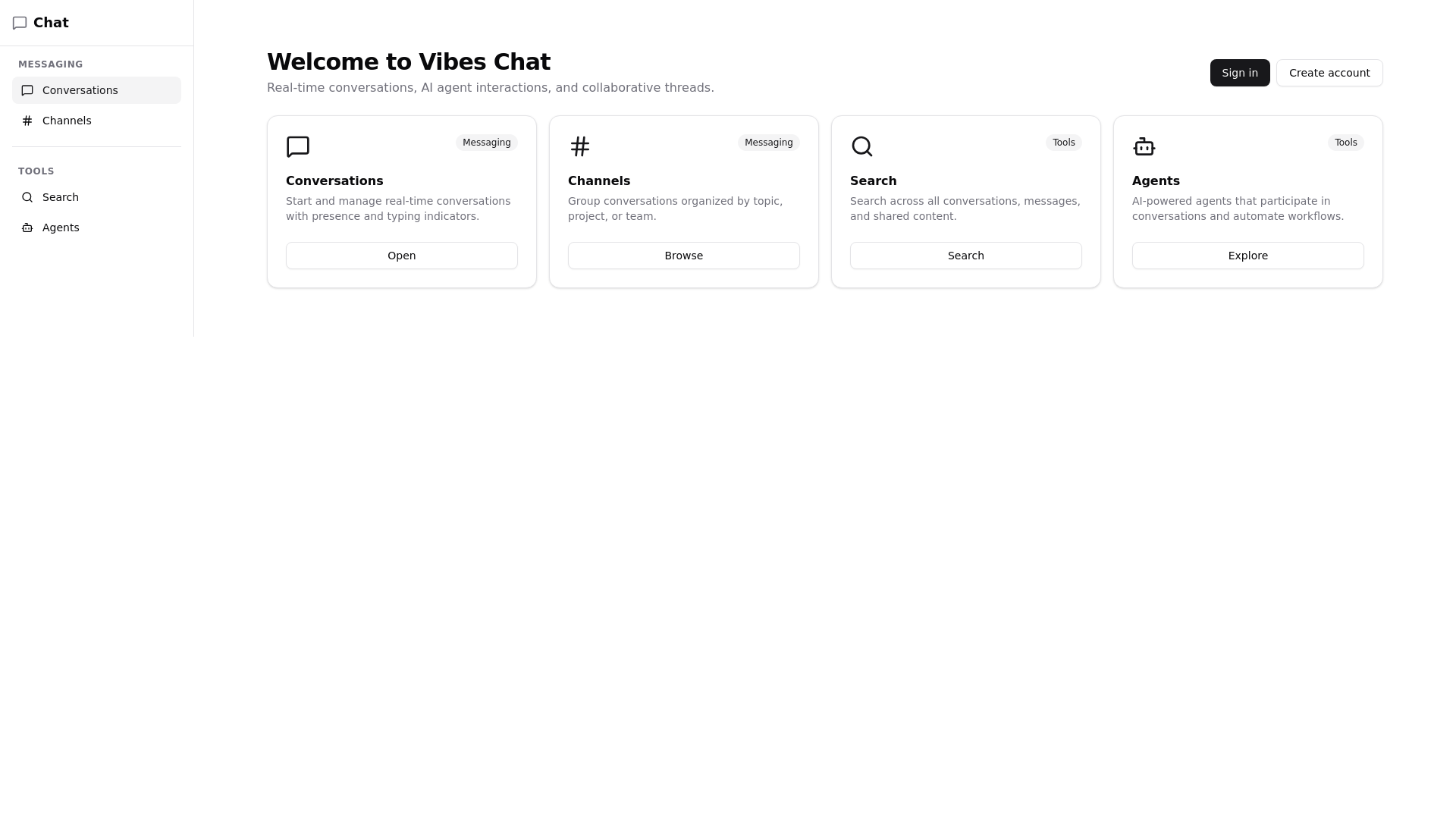 website screenshot of https://vibes-chat.pages.dev/