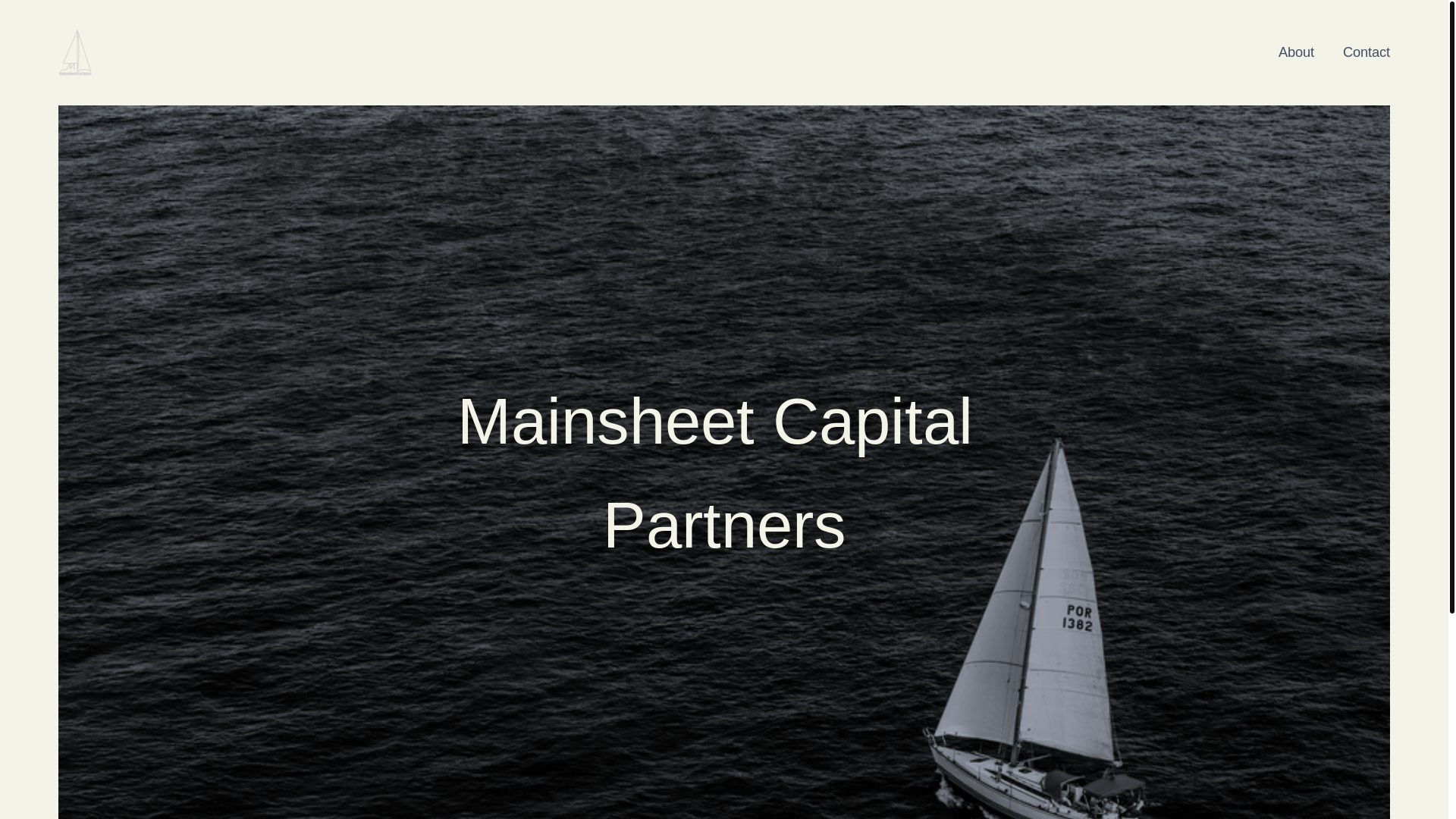 website screenshot of https://mainsheetcp.com/