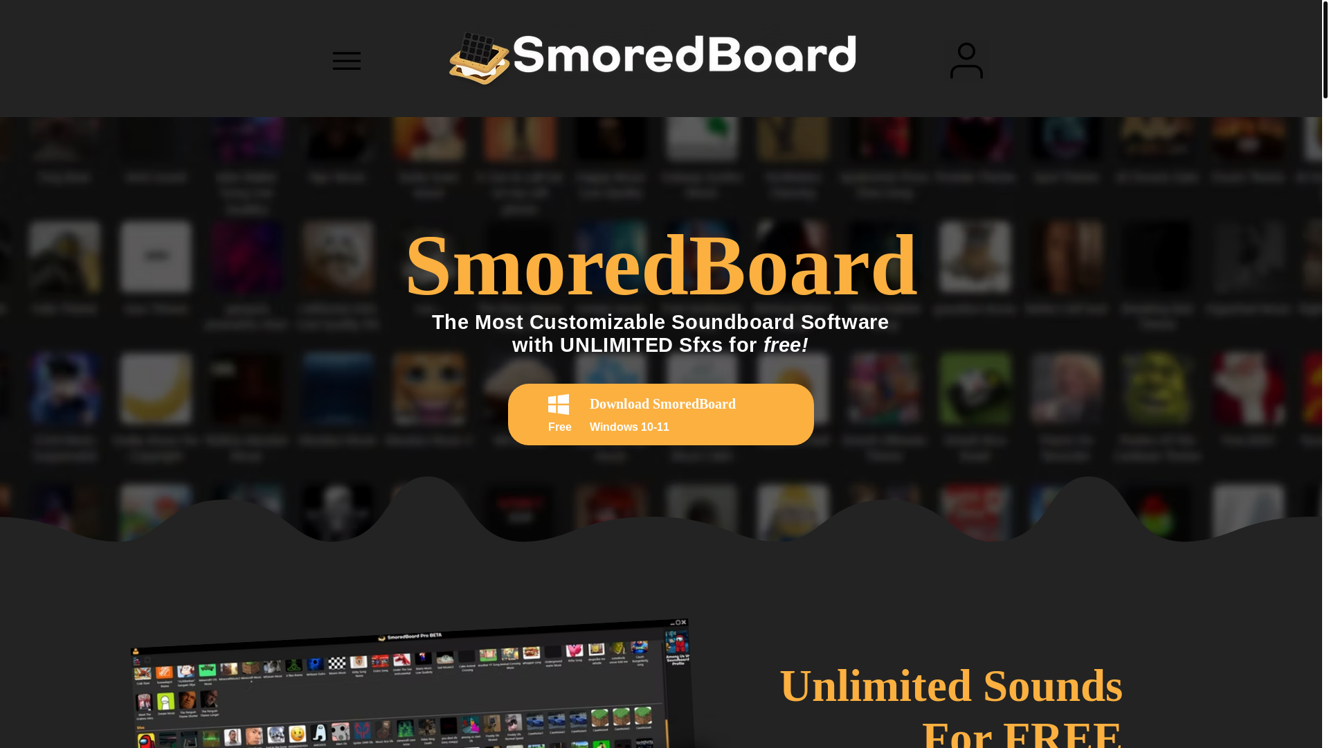 website screenshot of https://www.smoredboard.com/