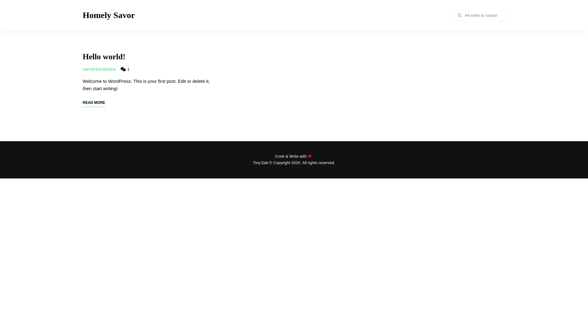 website screenshot of https://homelysavor.com/