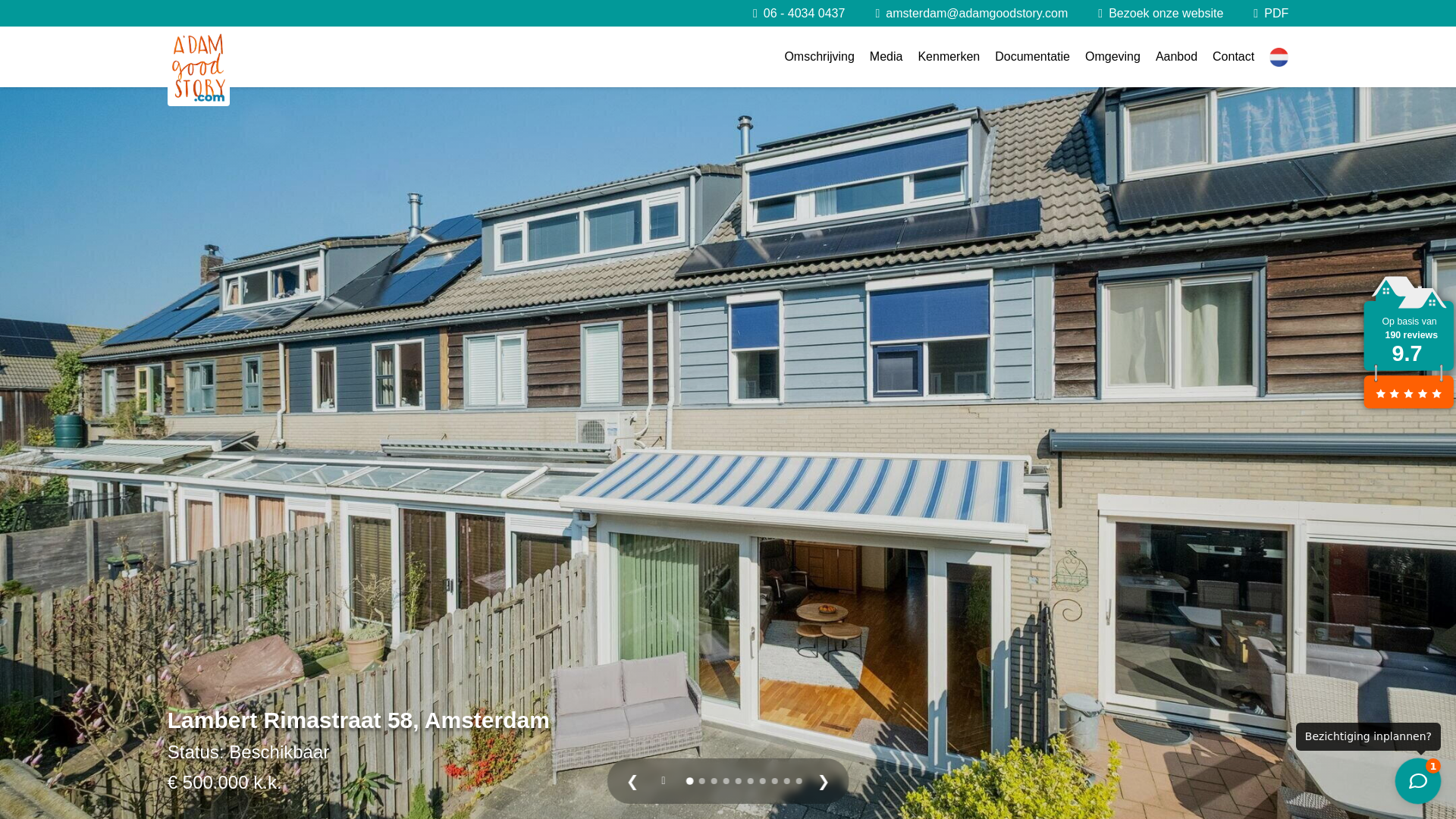 website screenshot of https://lambertrimastraat58.nl