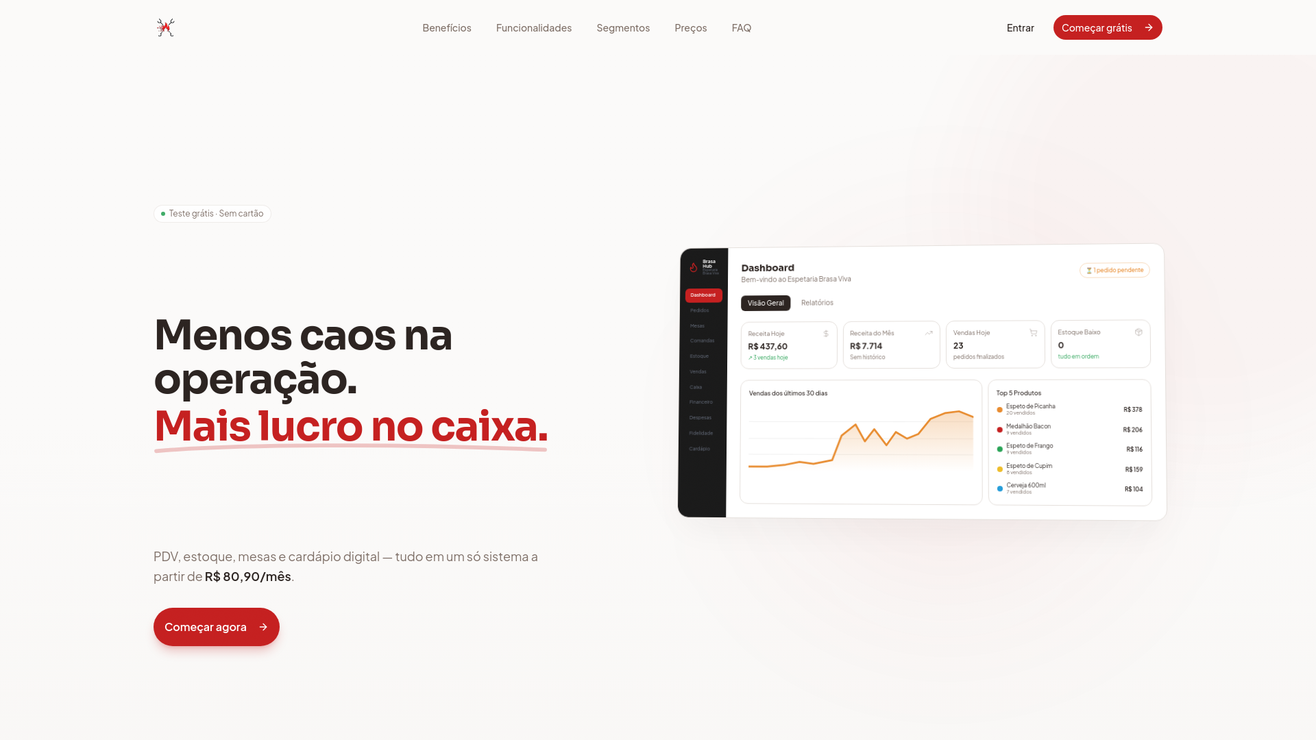 website screenshot of https://brasahub.com.br/