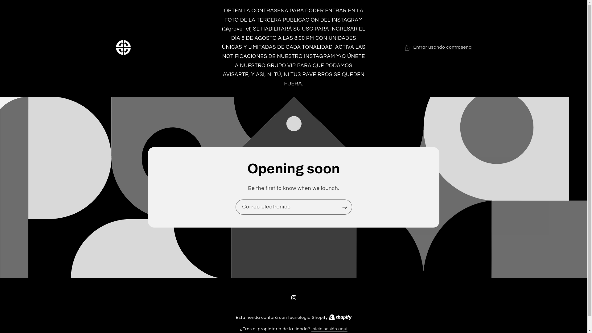 website screenshot of https://grave.cl/