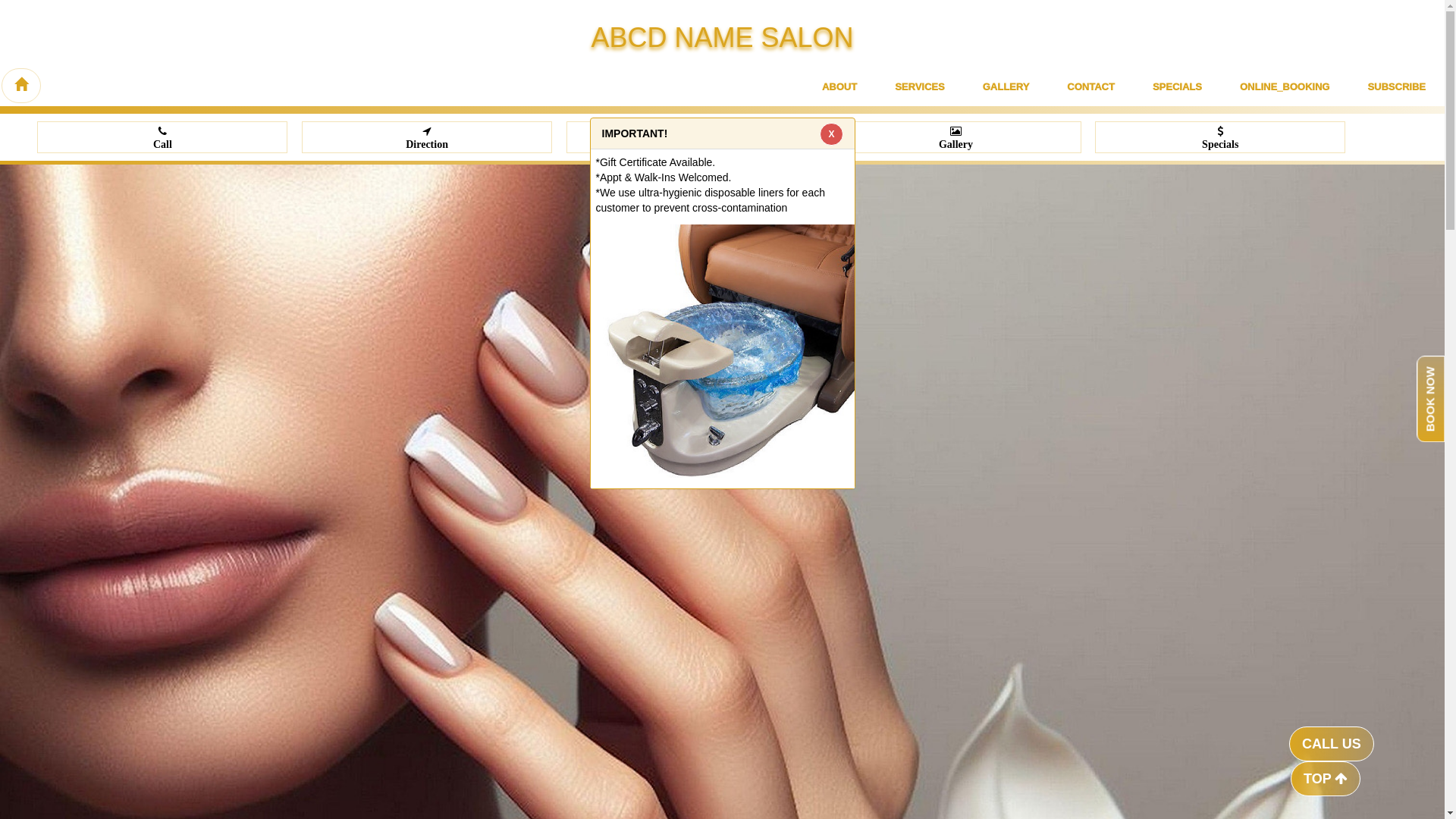 website screenshot of https://vivanailsdecatur.com/