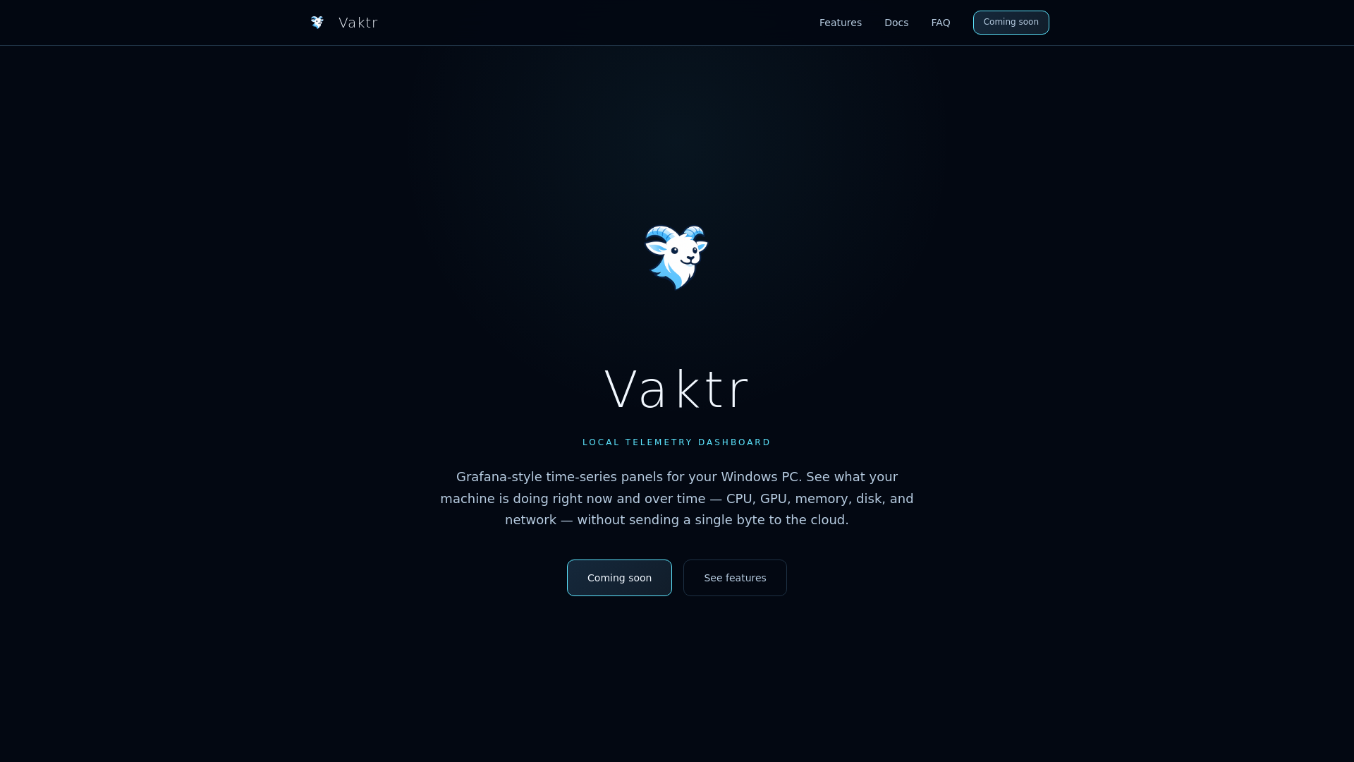 website screenshot of https://vaktr-web.pages.dev/