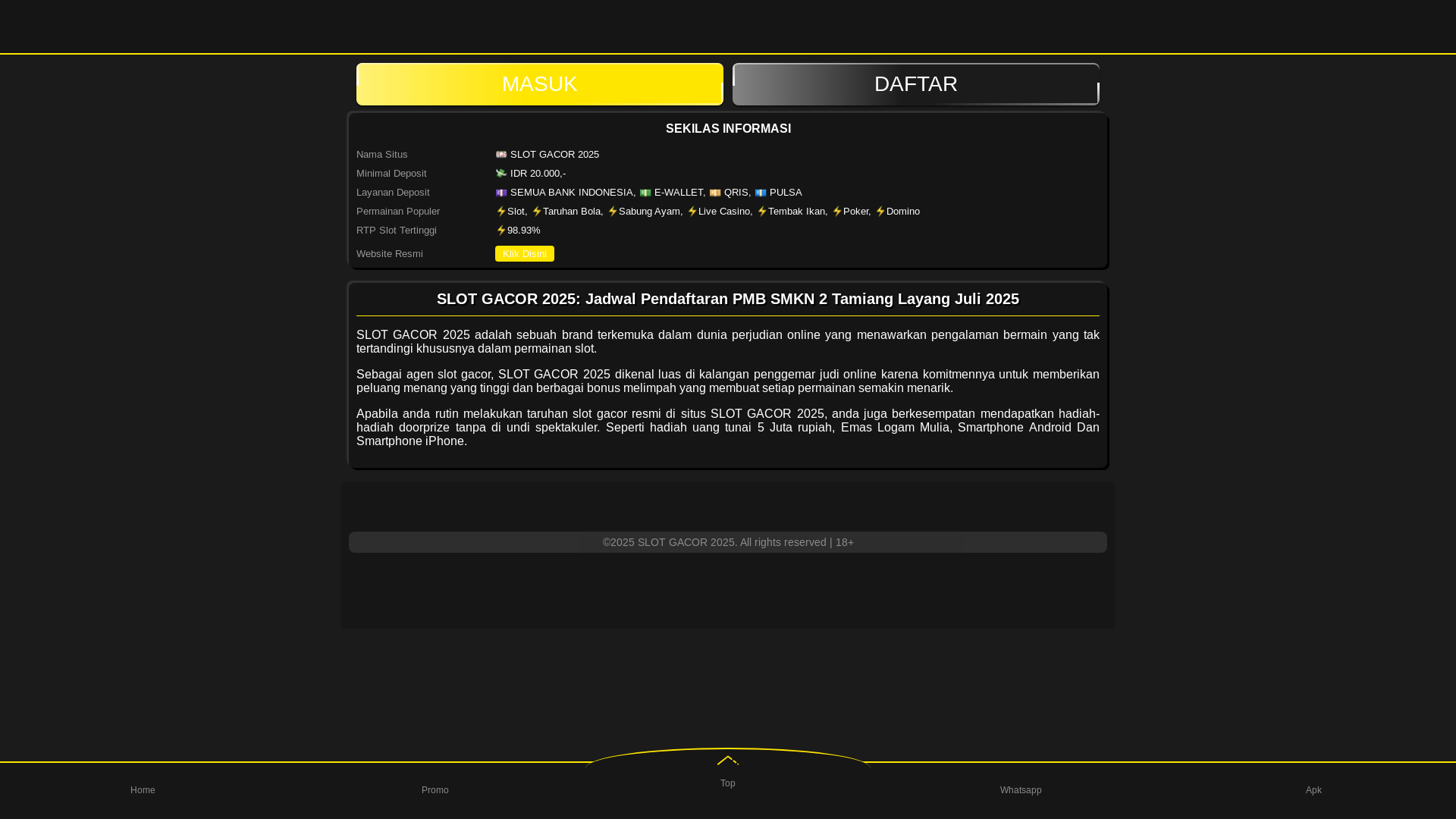 website screenshot of https://pmb-smkn2tamianglayang-com.pages.dev/