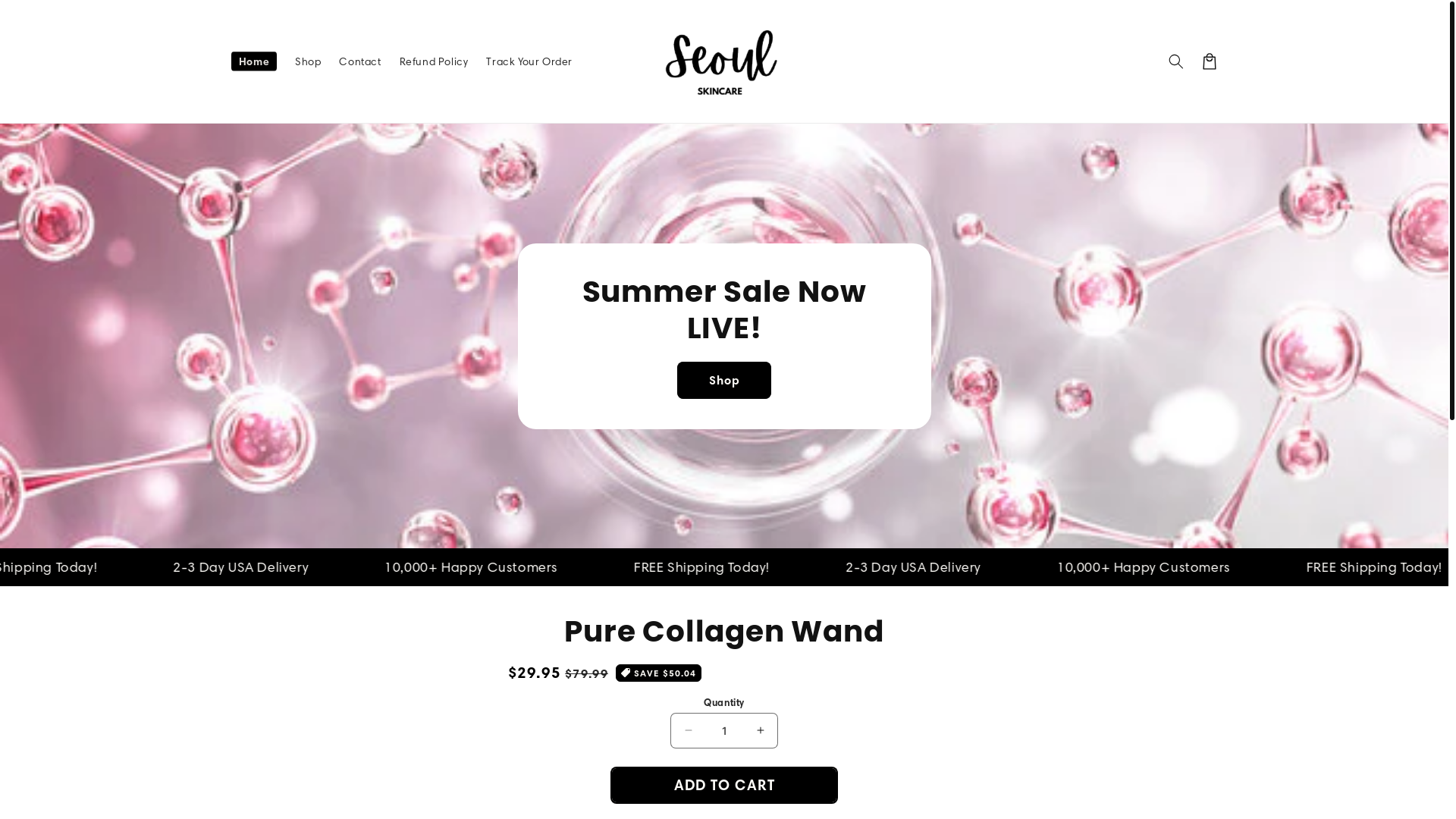 website screenshot of https://seoulskincare.co/