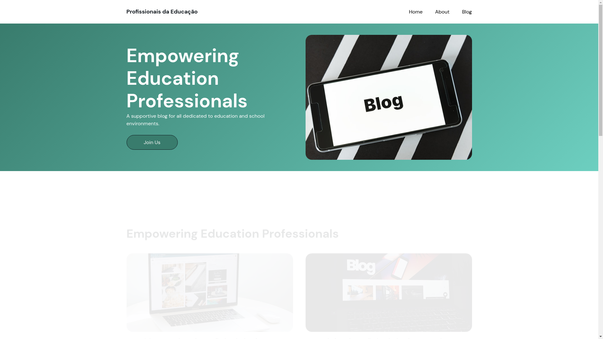 website screenshot of https://profissionaisdaeducacao.com.br/