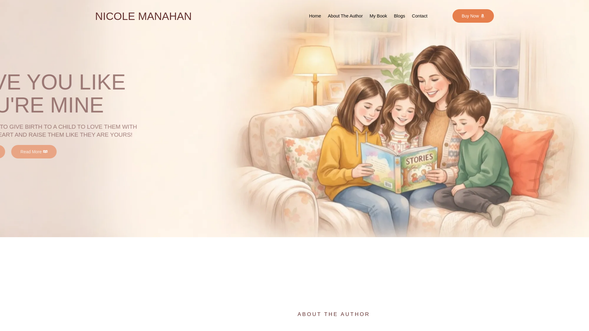 website screenshot of https://authornicolemanahan.com/