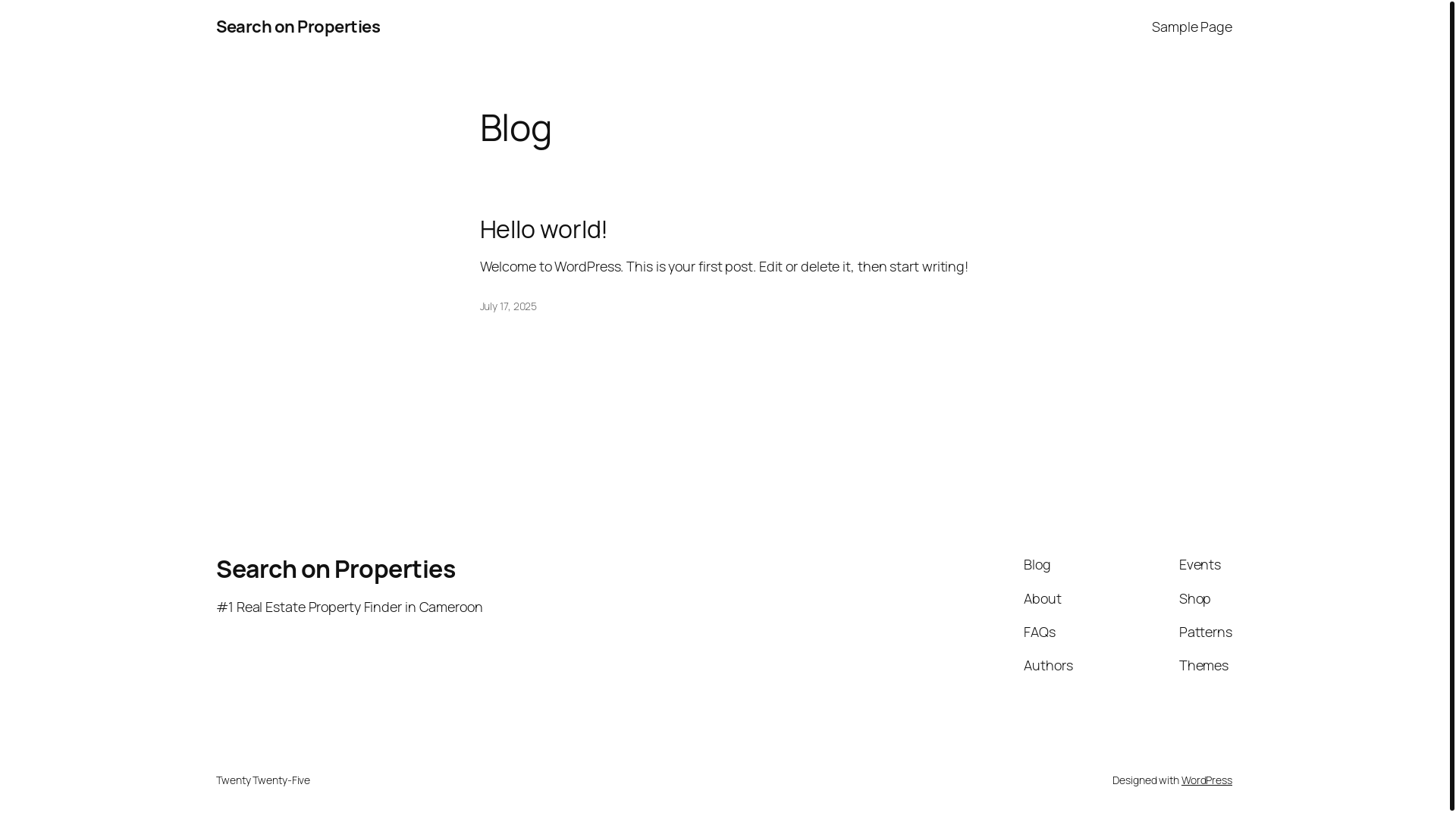 website screenshot of https://searchonproperties.com/