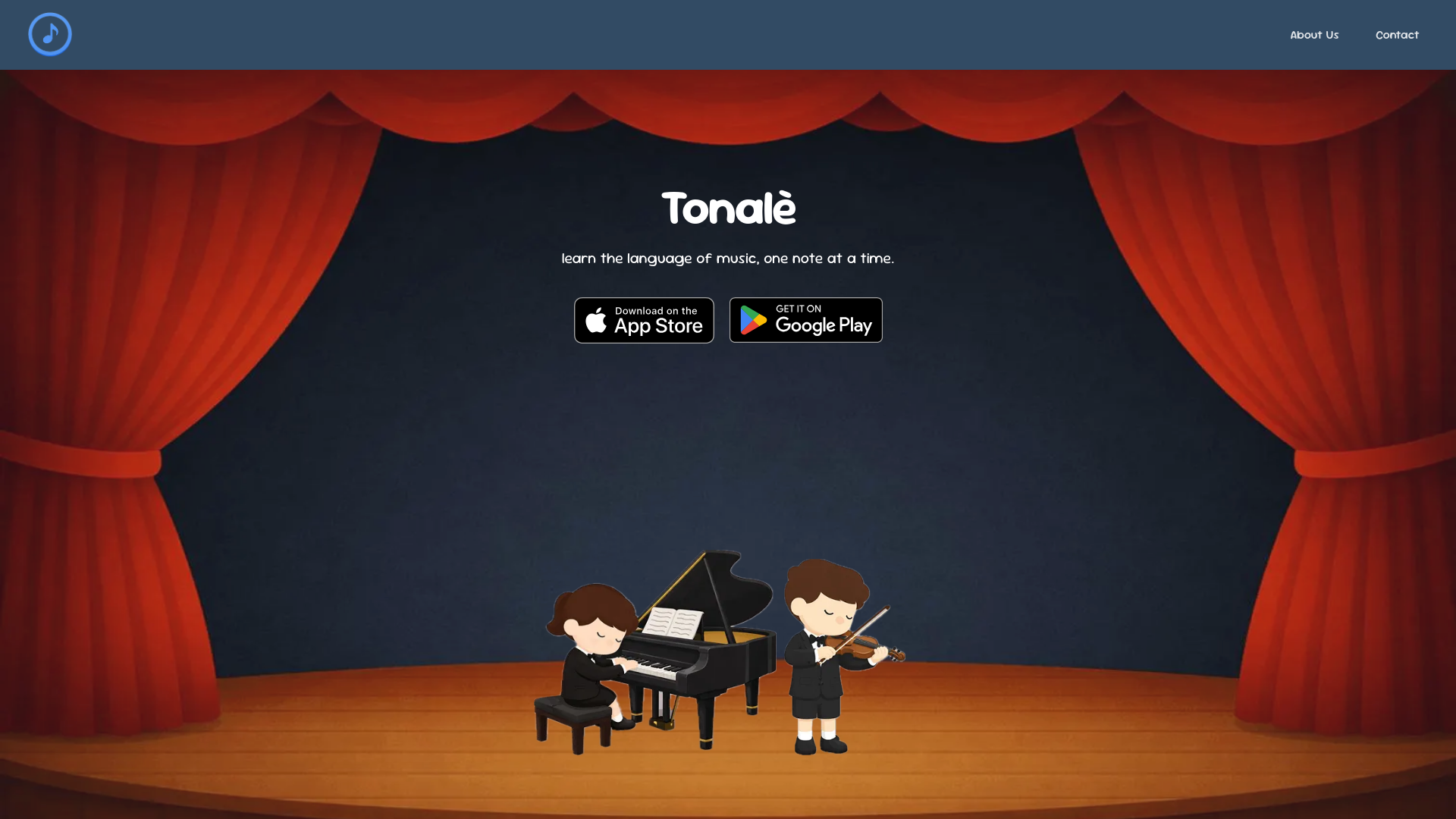 website screenshot of https://tonale-app.com/