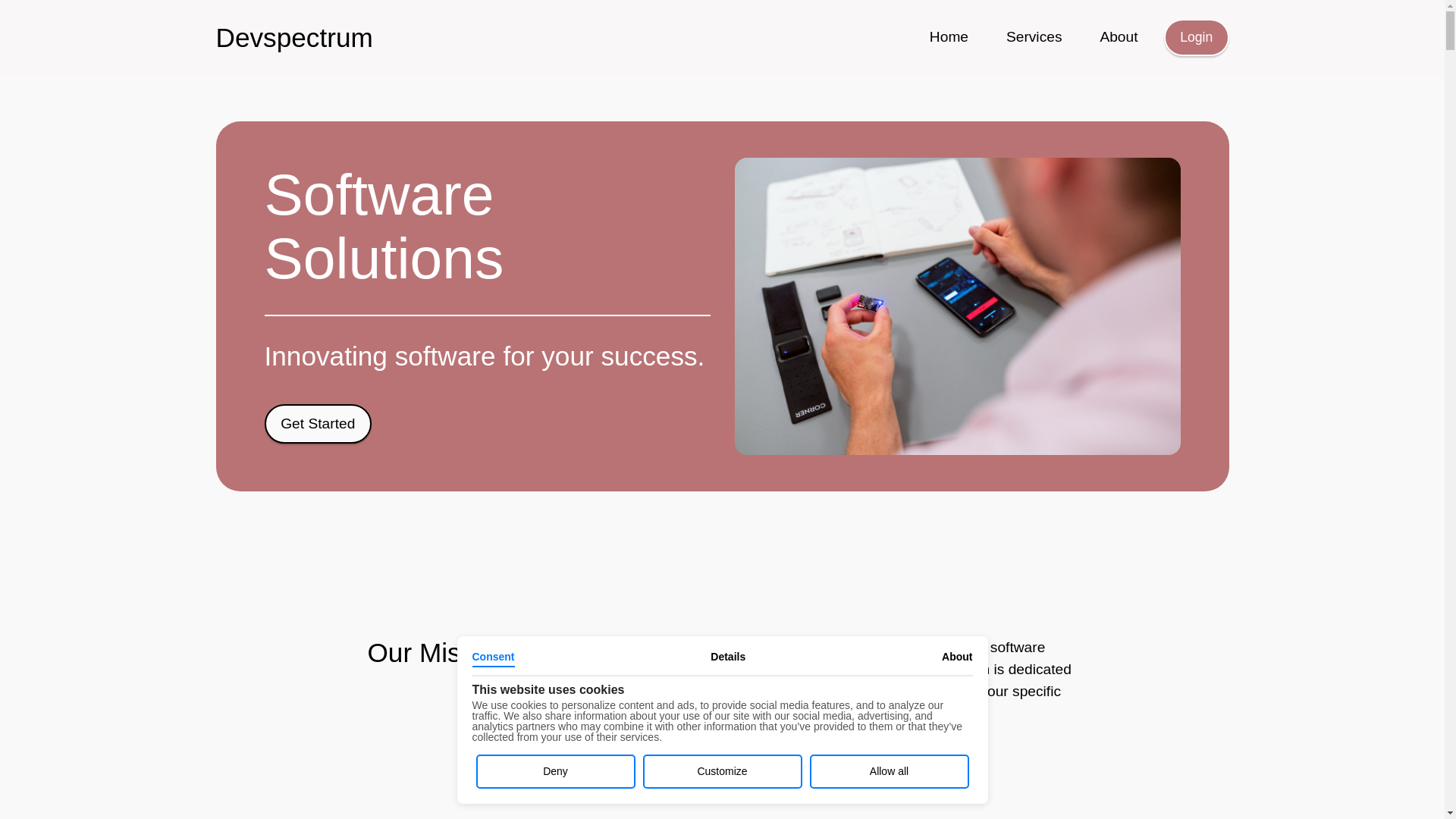 website screenshot of https://devspectrumit.pages.dev/
