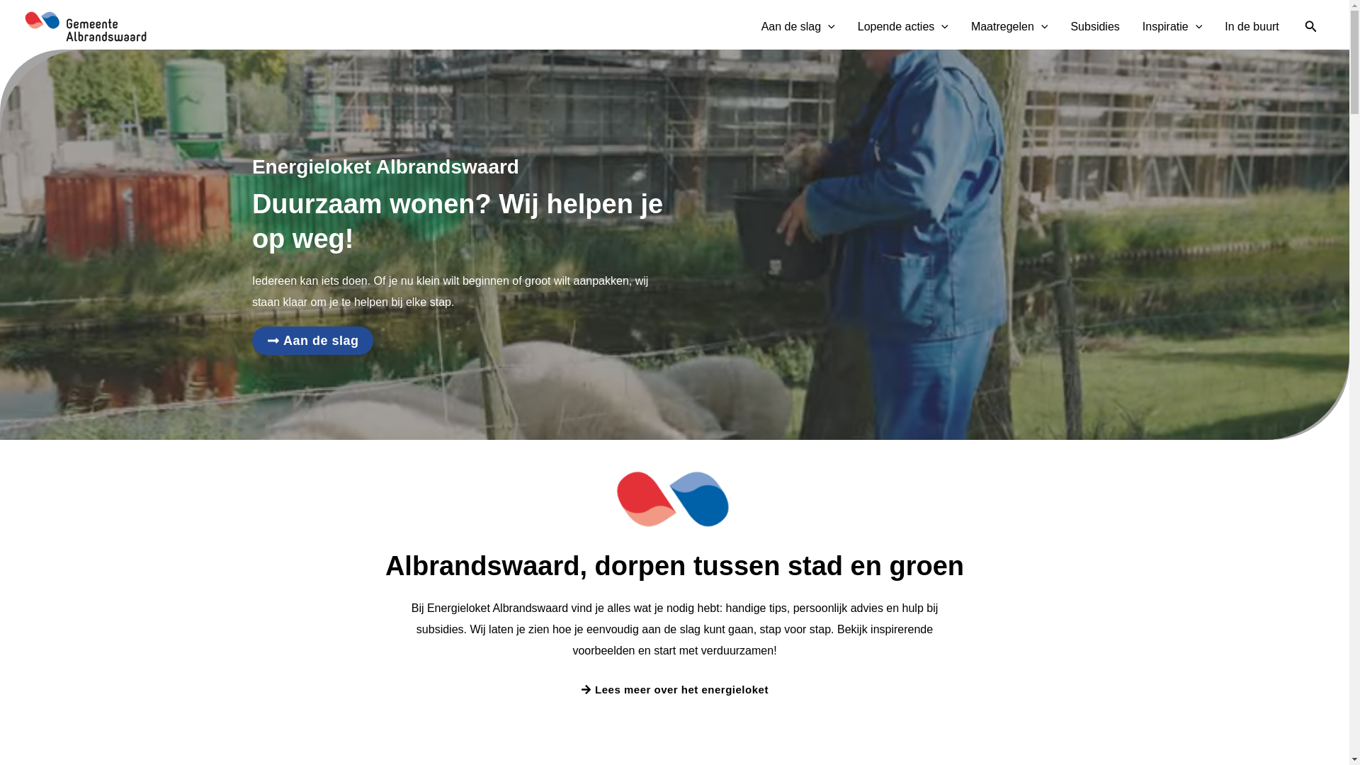 website screenshot of https://duurzaamalbrandswaard.nl/