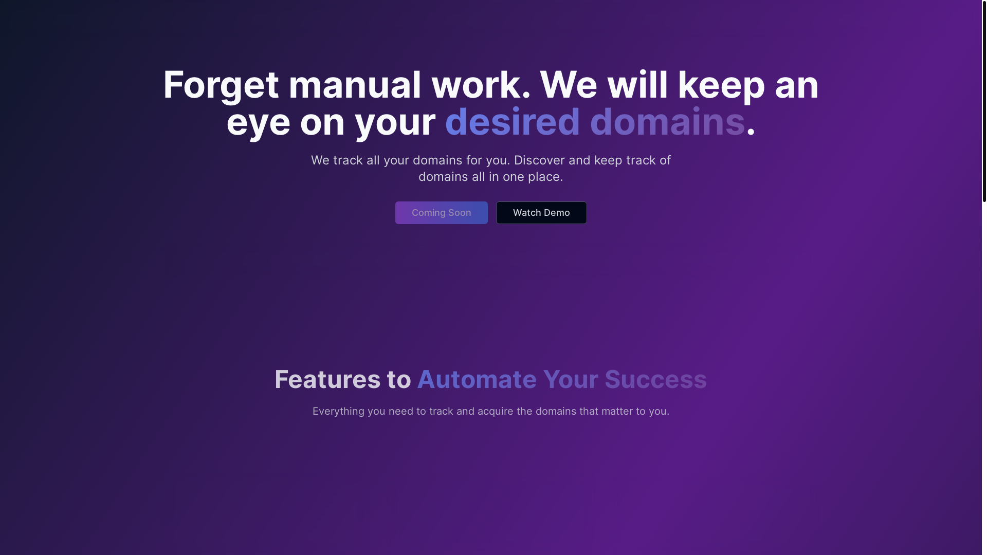 website screenshot of https://backorderhub-landing.pages.dev/