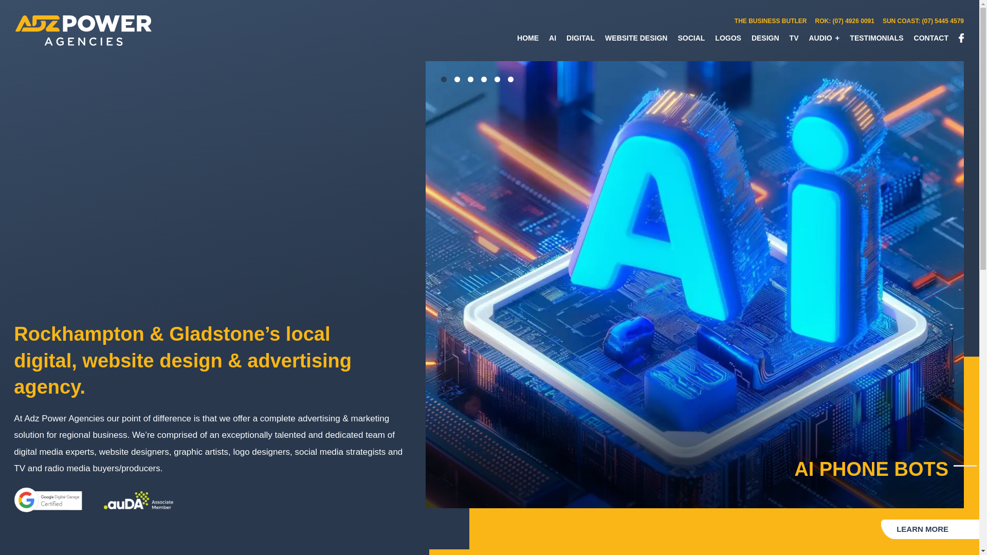 website screenshot of https://adzpowerai.com.au/