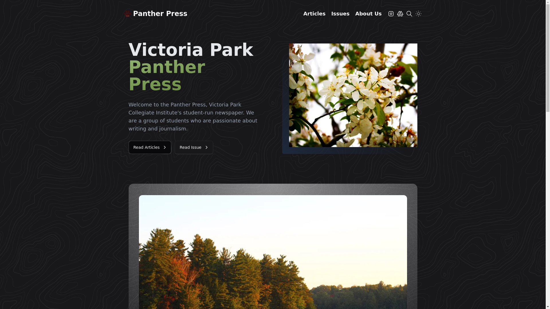 website screenshot of https://panther-press.pages.dev/