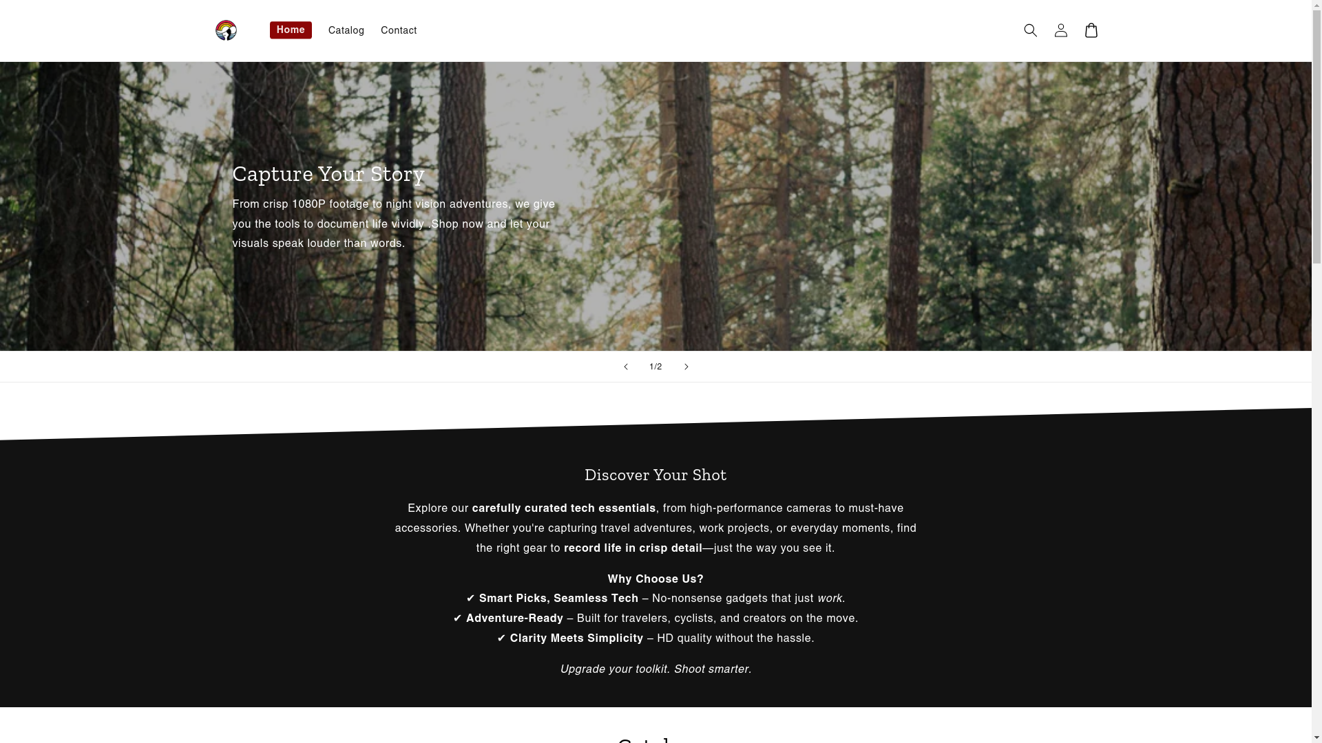 website screenshot of https://opticapture.ca/