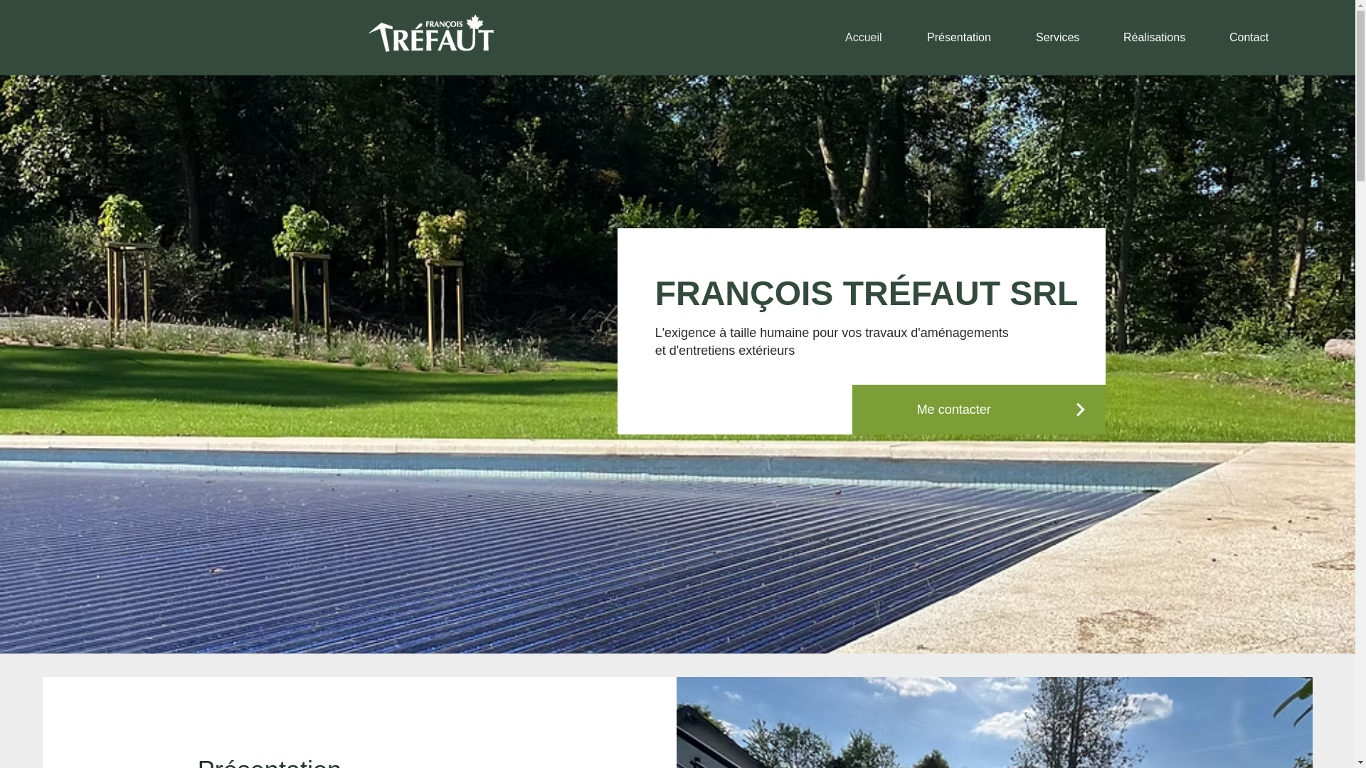 website screenshot of https://francois-trefaut.be/