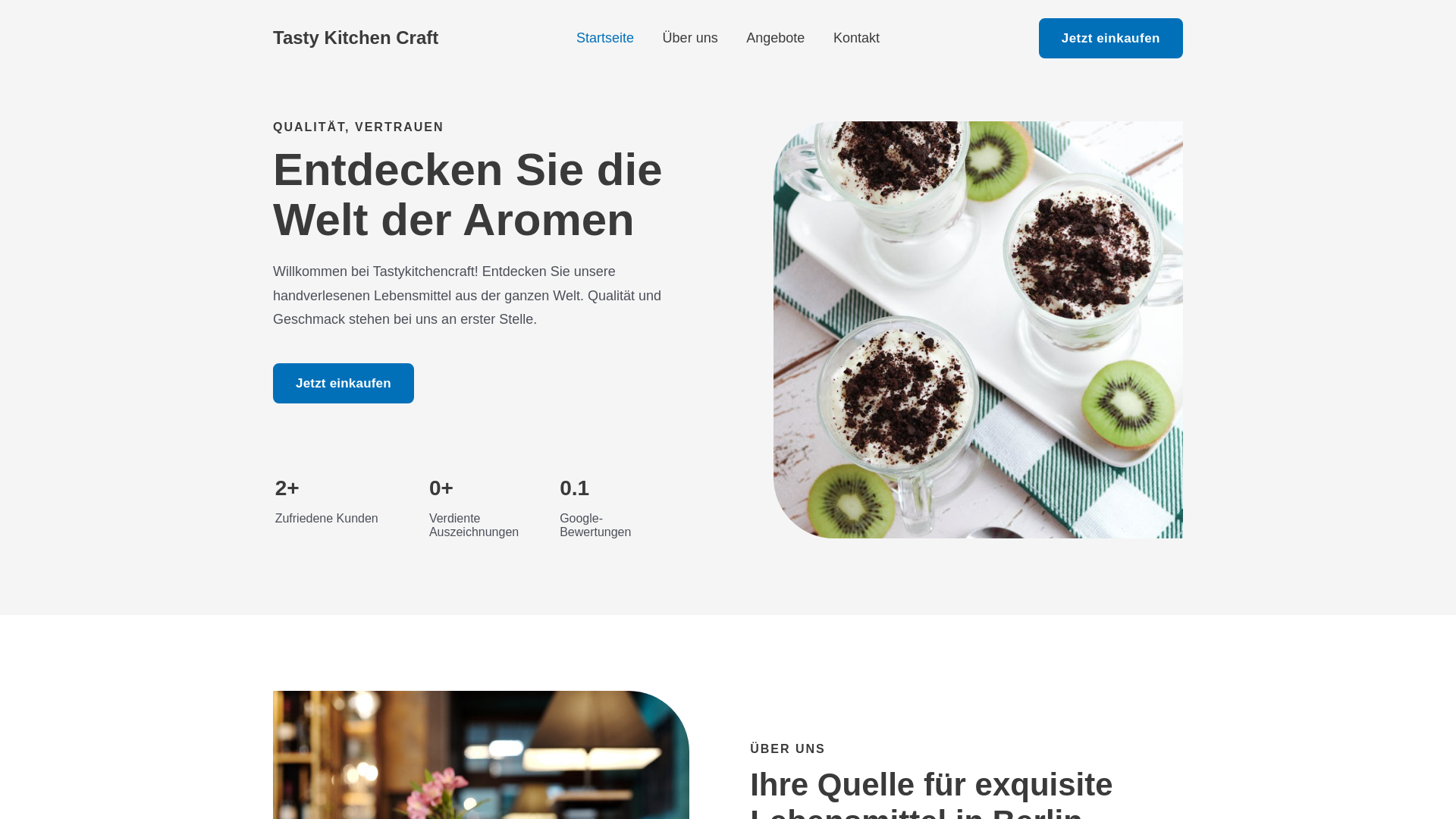 website screenshot of https://tastykitchencraft.online