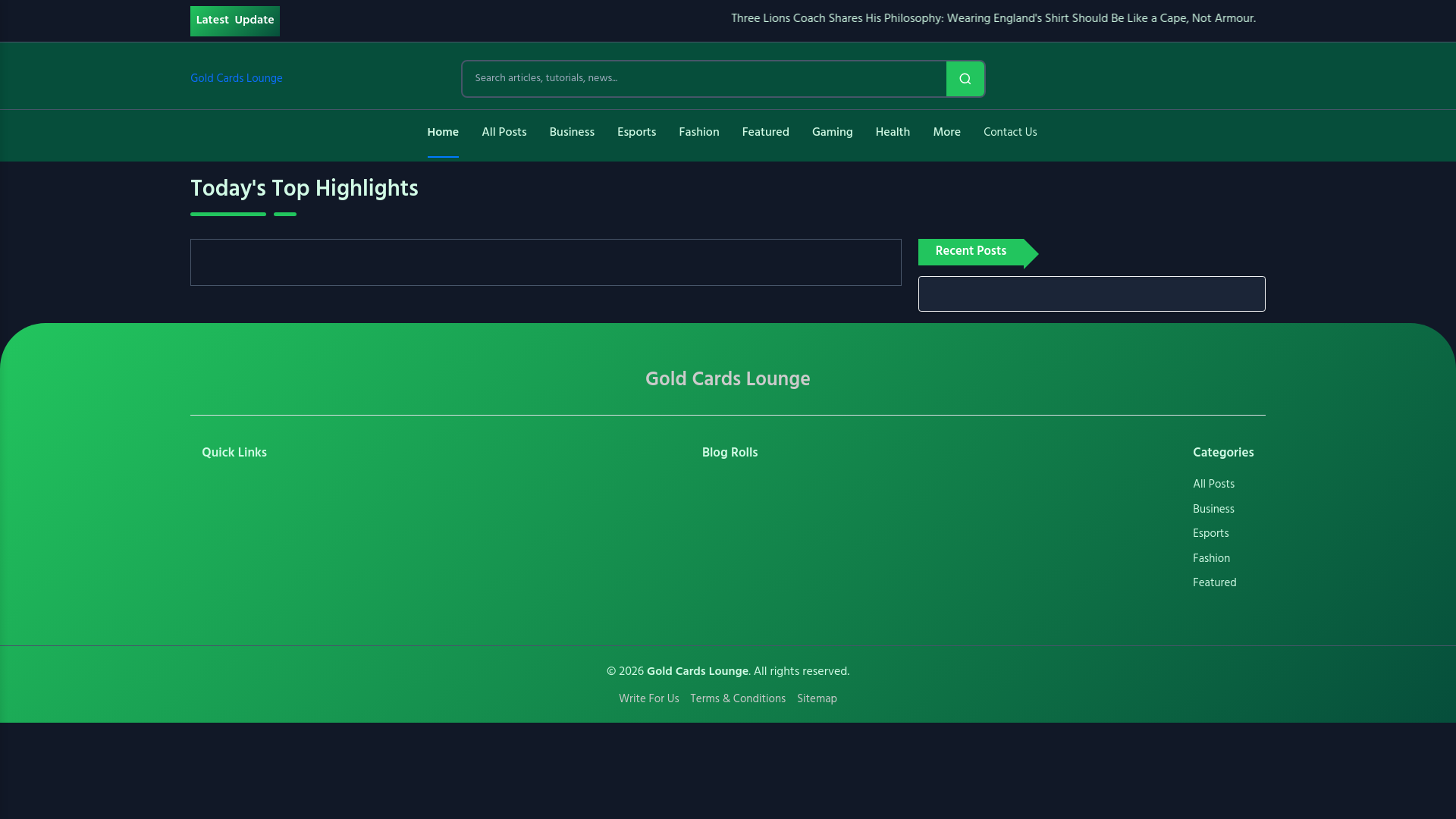 website screenshot of https://goldcardslounge.nl/