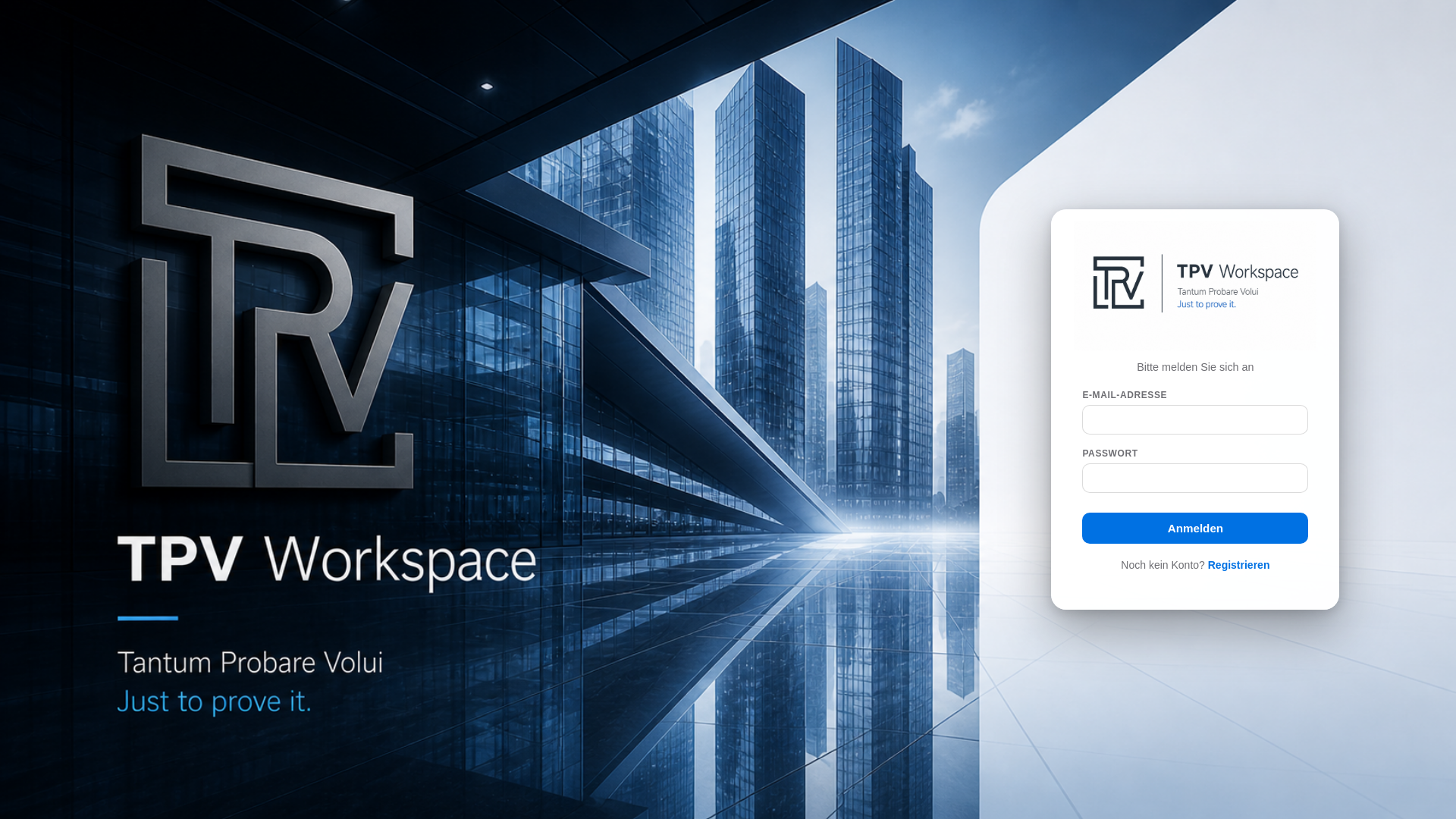 website screenshot of https://tpv-workspace.de