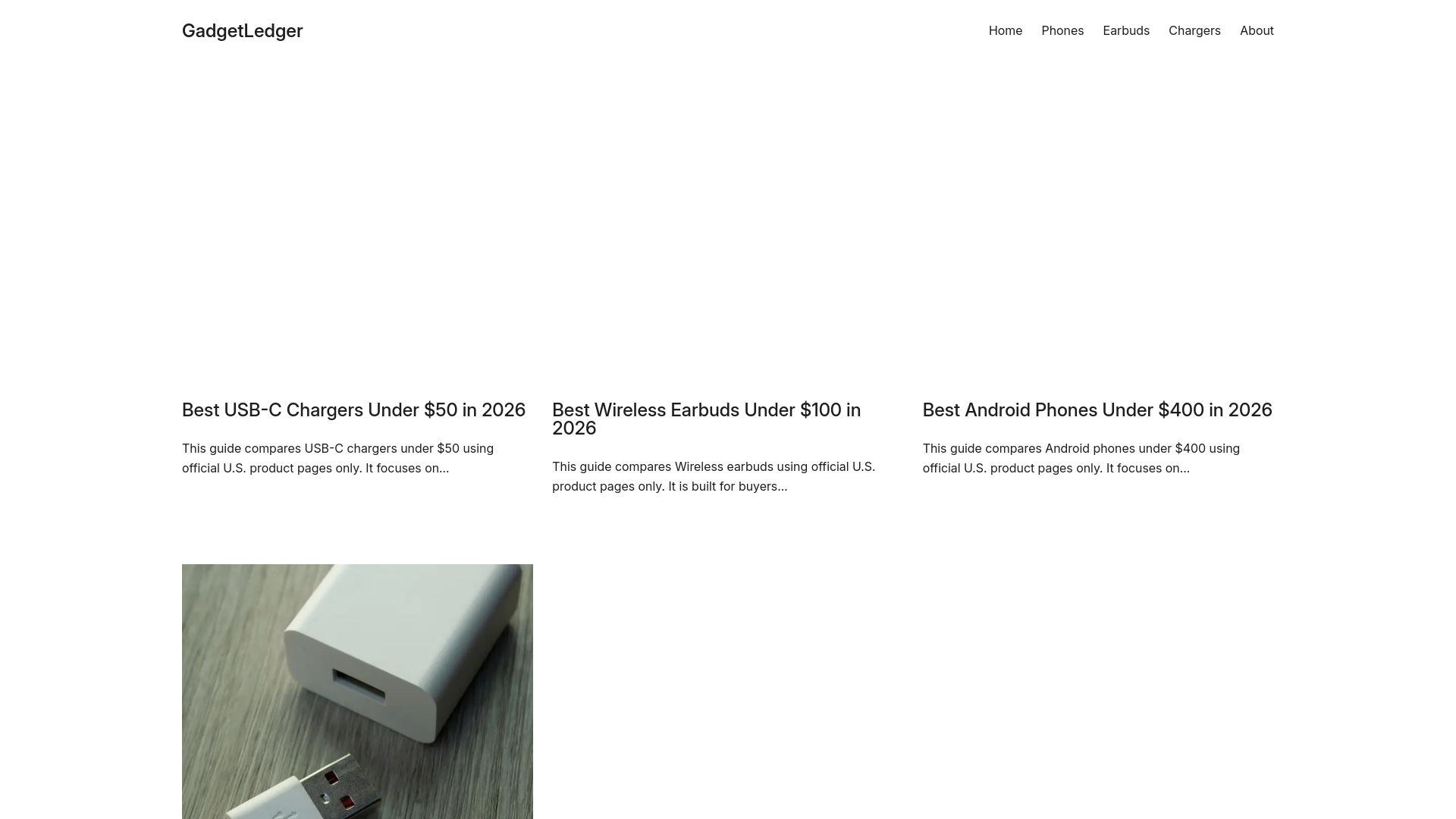 website screenshot of https://gadgetledger.com/