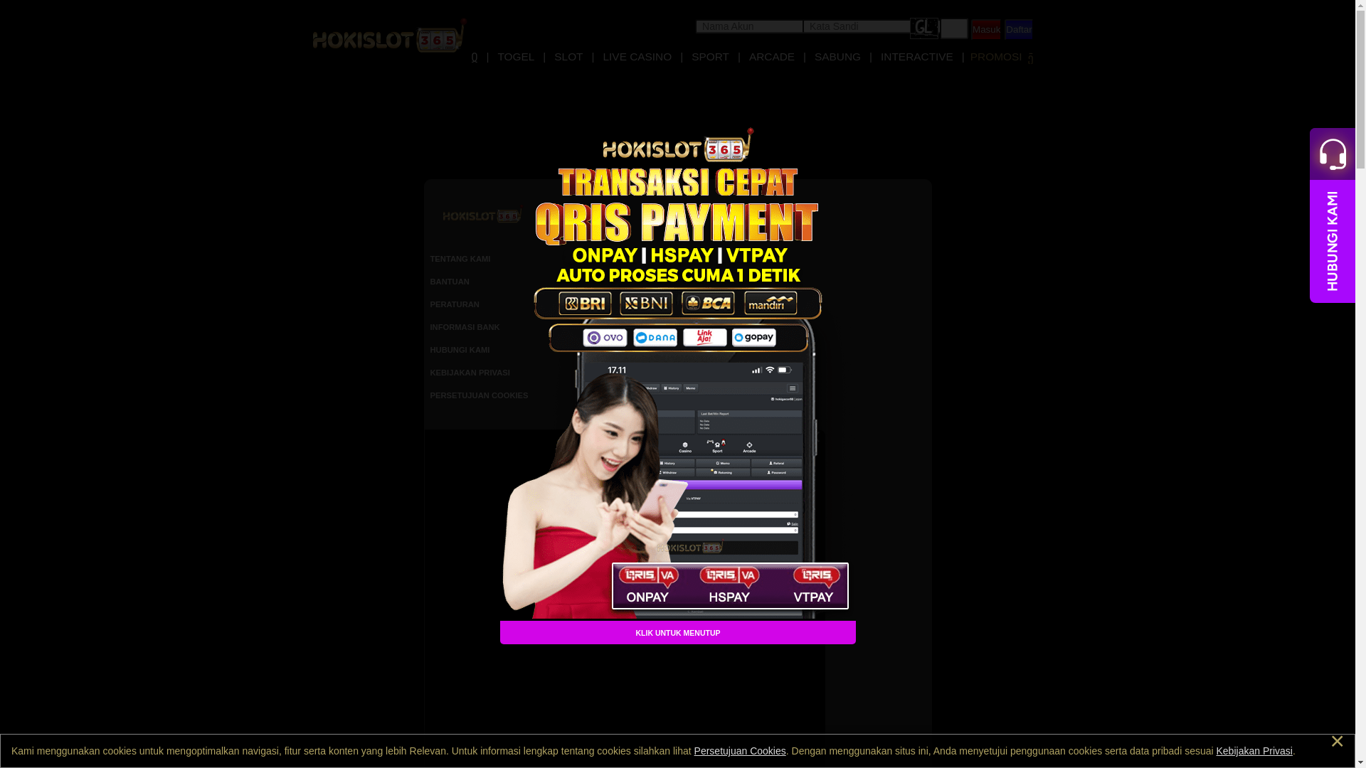 website screenshot of https://hookislot365.live/