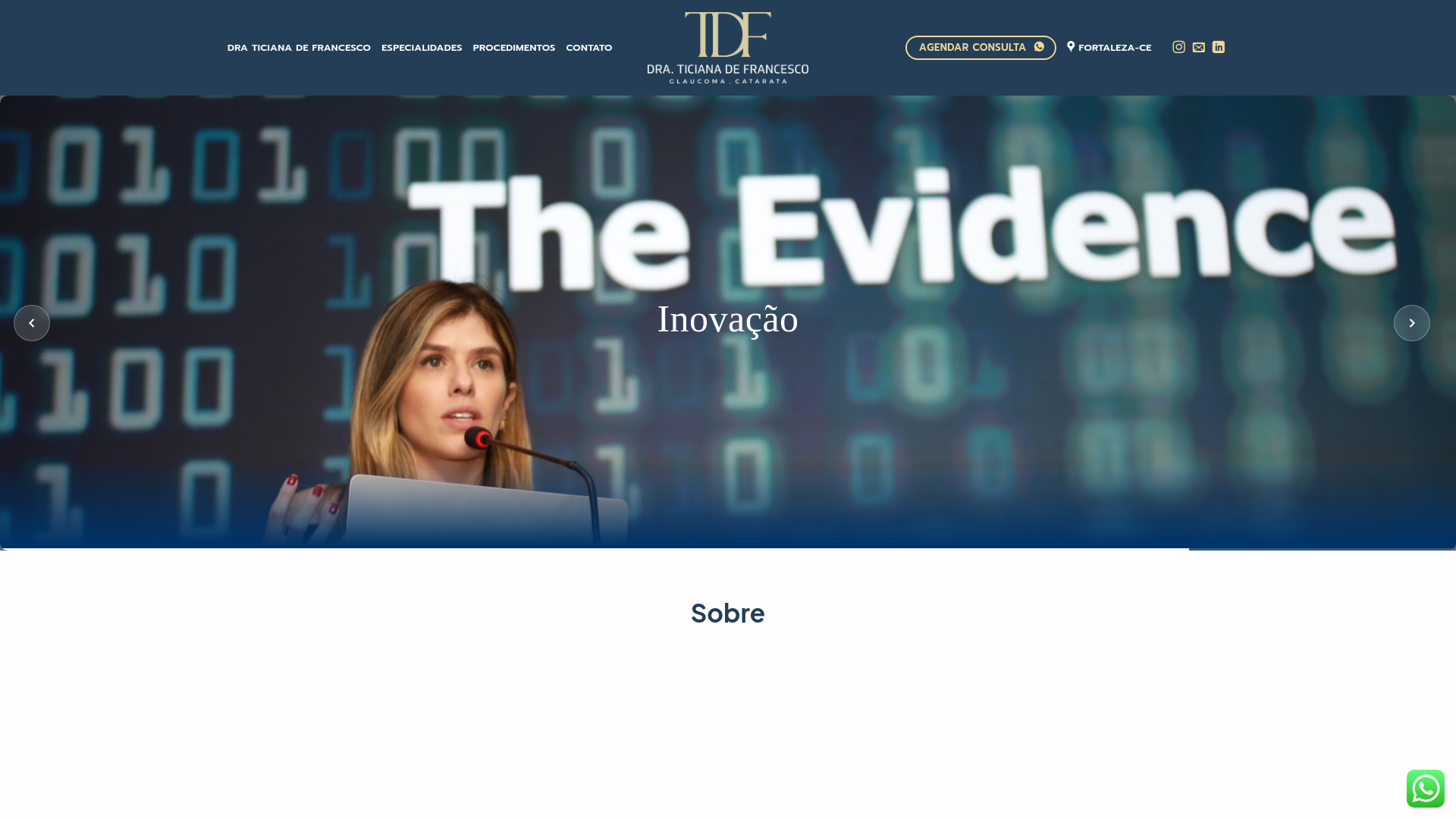 website screenshot of https://draticianadefrancesco.com.br