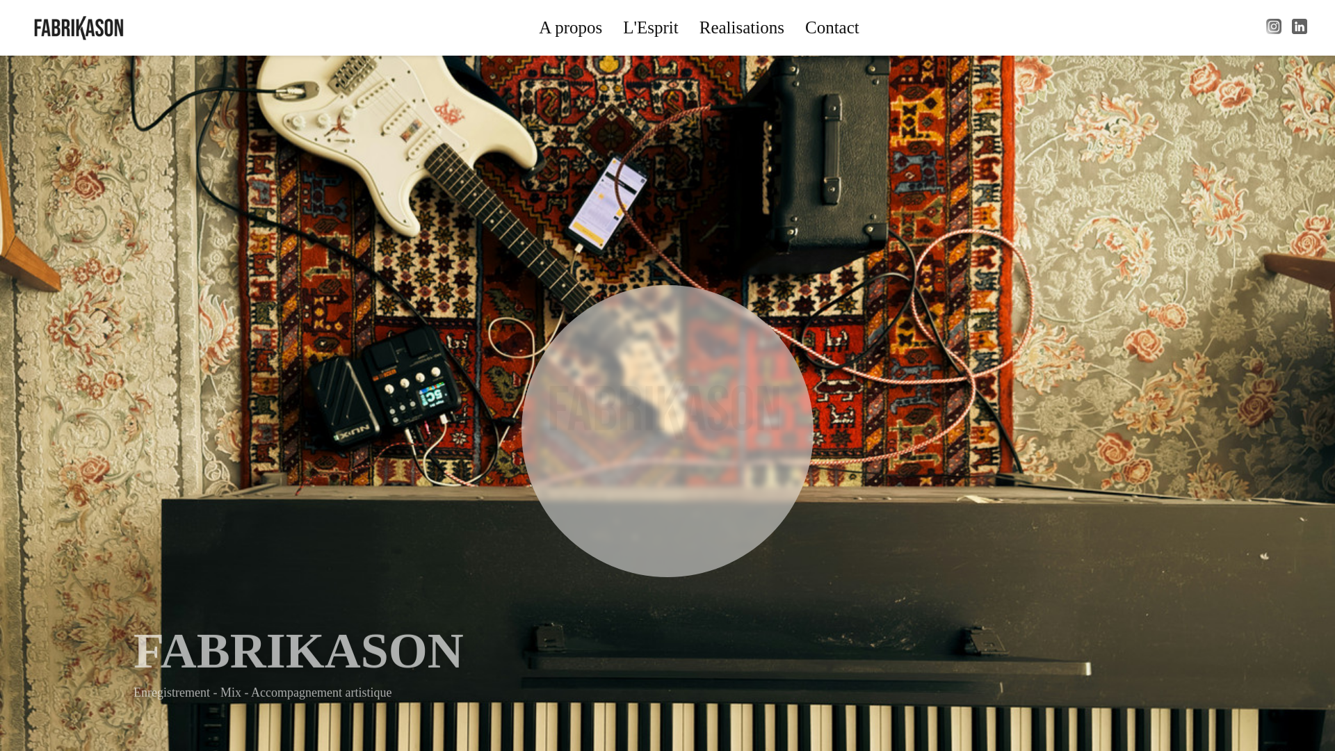 website screenshot of https://fabrikason.fr/