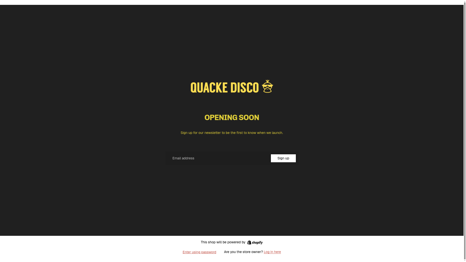 website screenshot of https://quackedisco.com/