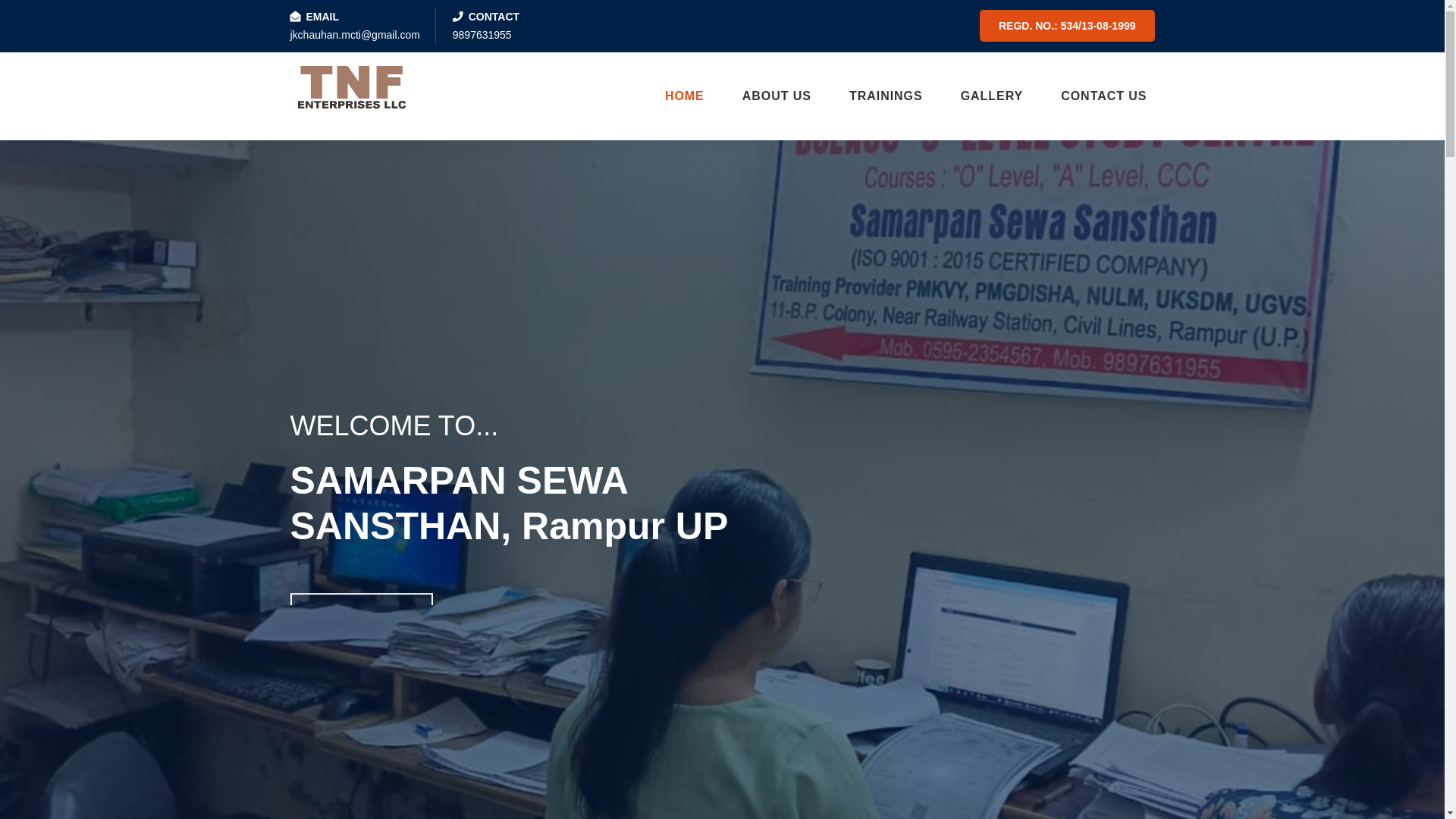 website screenshot of https://samarpansewa.online/