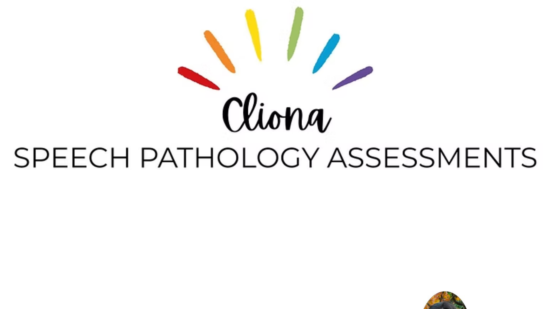 website screenshot of https://clionaspeechpathology.com.au/