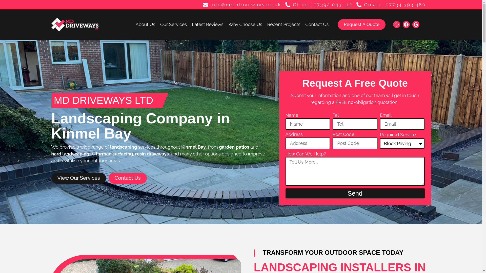 website screenshot of https://landscapersruncorn.co.uk/