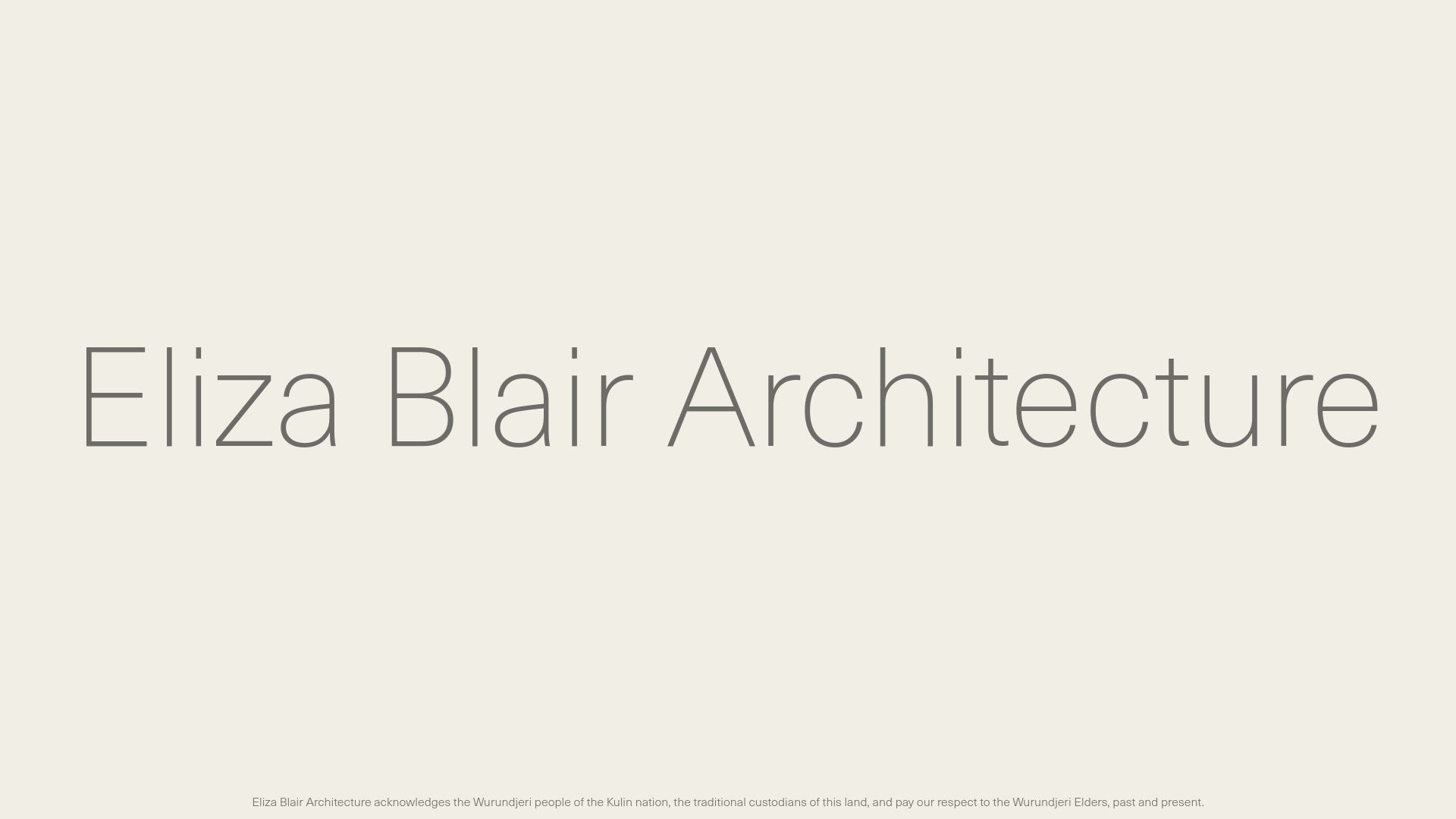 website screenshot of https://eliza-blair-architecture.pages.dev/