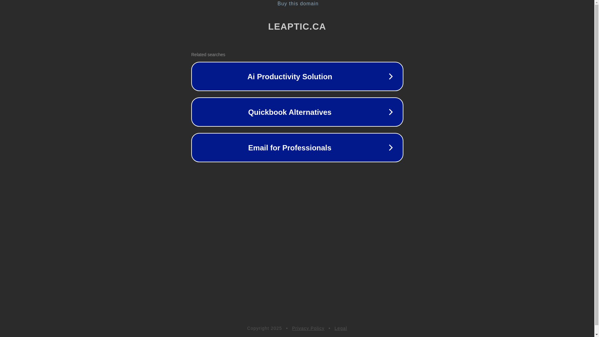 website screenshot of https://leaptic.ca/